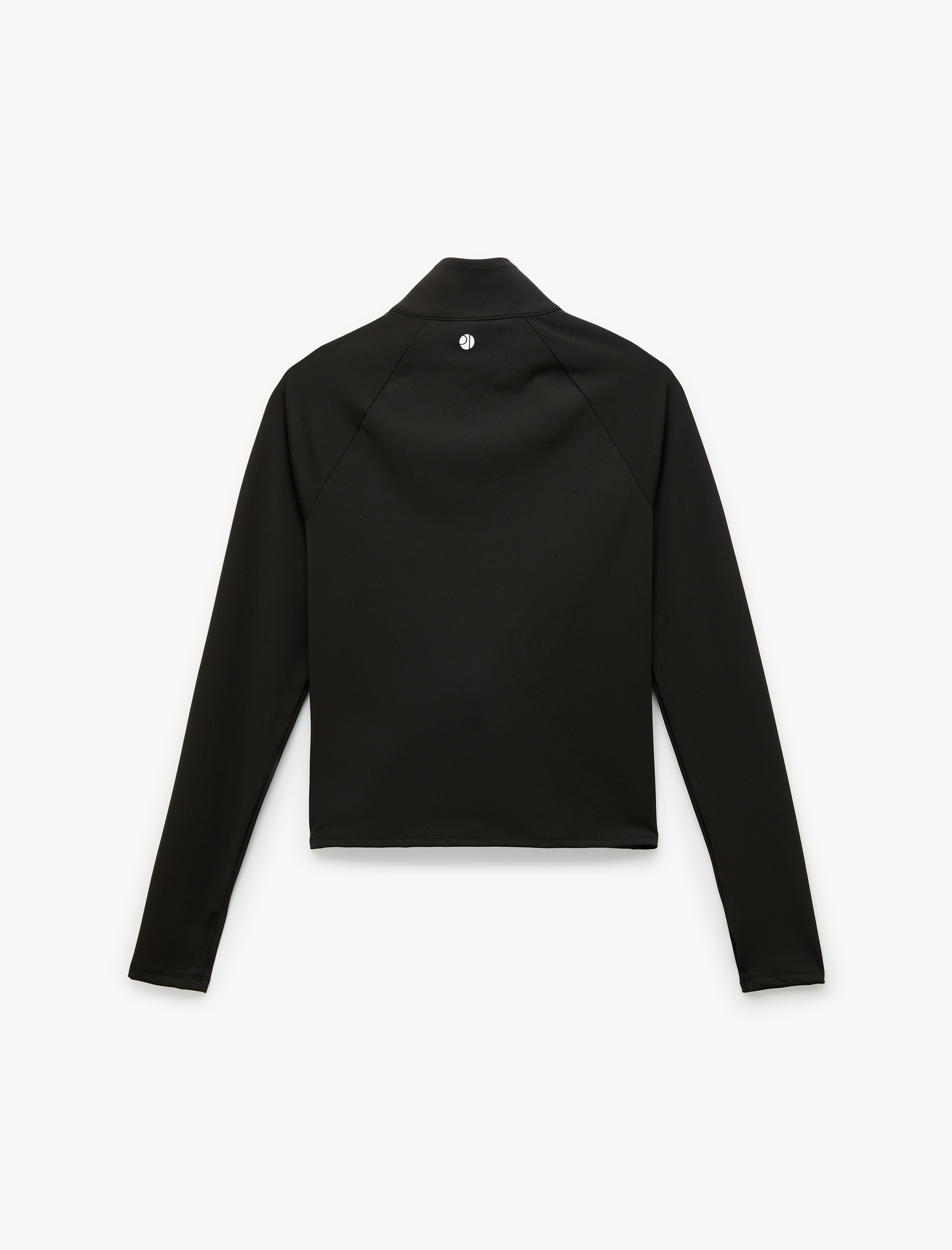   Fermuarlı Dik Yaka Uzun Kollu Spor Ceket