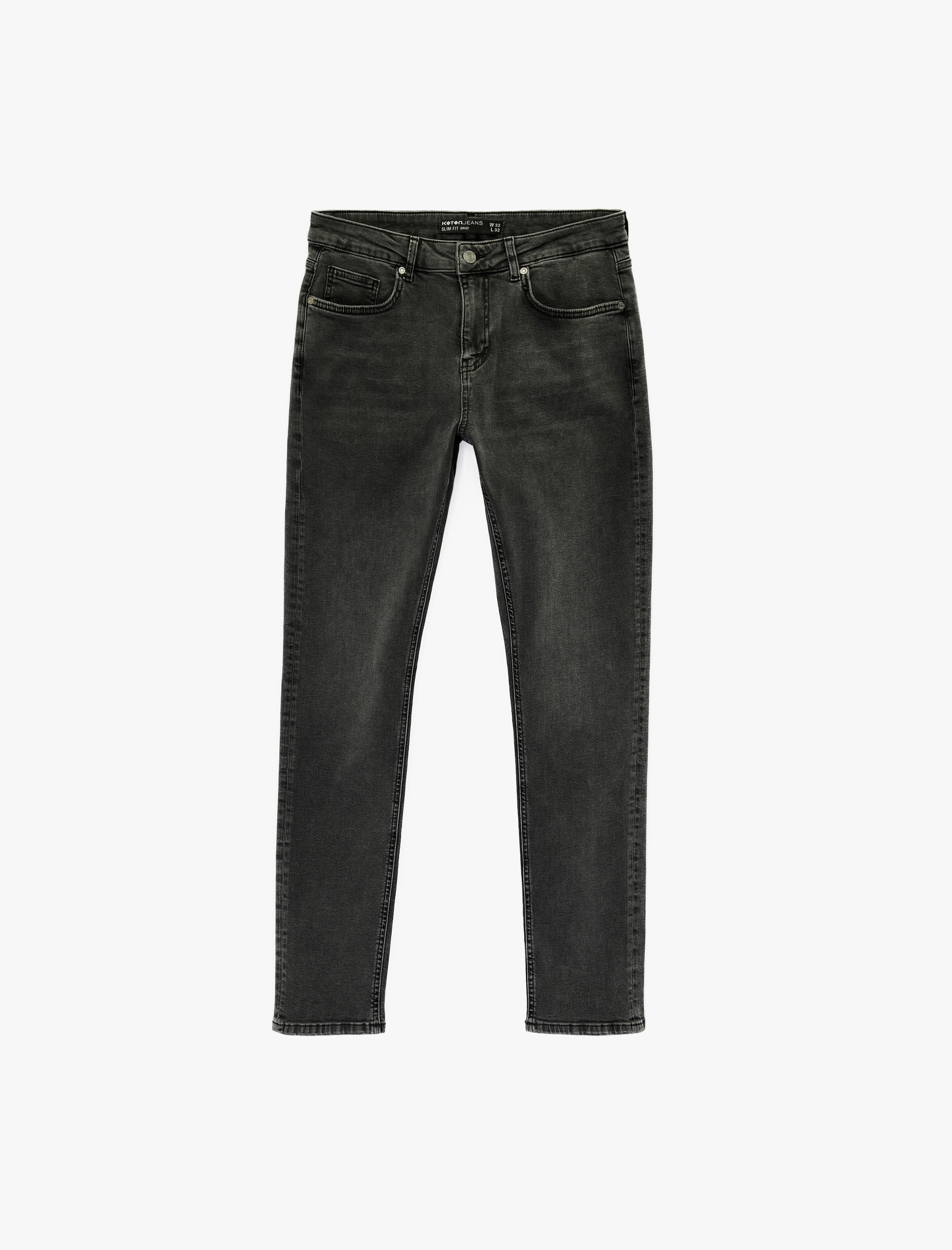   Düğmeli Cep Detaylı Normal Bel Slim Fit Jean Pantolon - Brad Jean