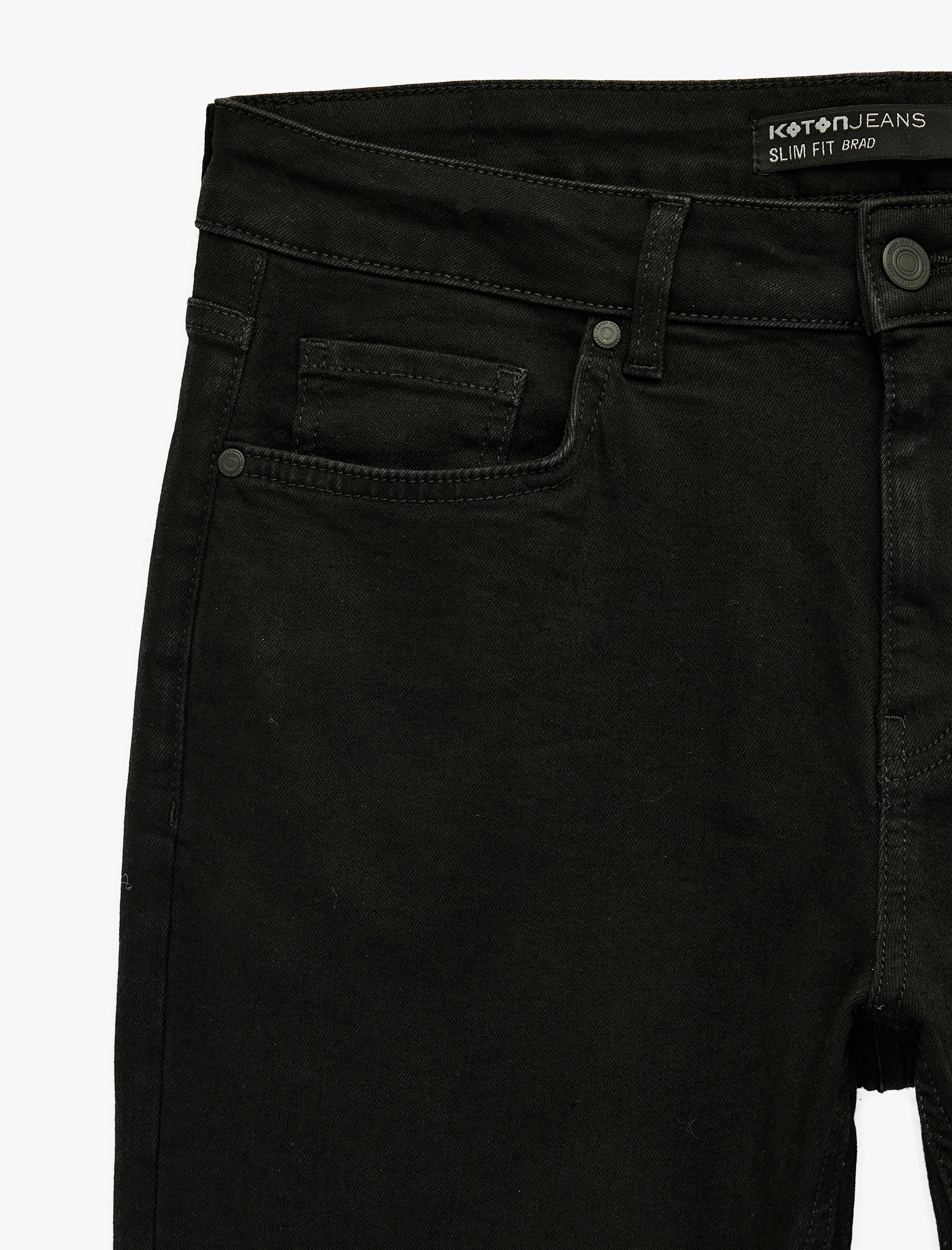   Düğmeli Cep Detaylı Normal Bel Slim Fit Jean Pantolon - Brad Jean