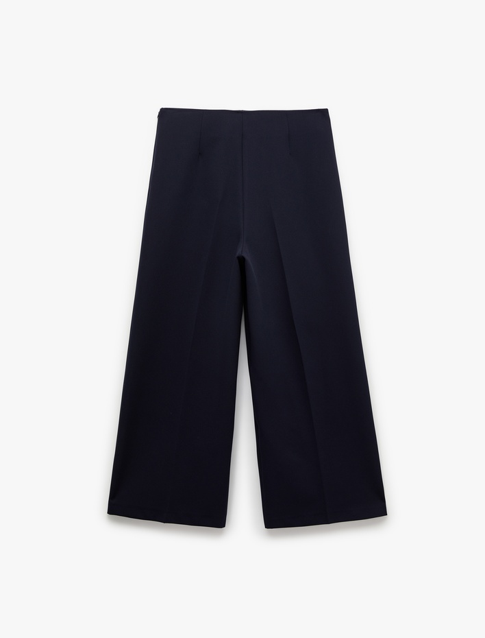  Yüksek Bel Geniş Paça Palazzo Pantolon