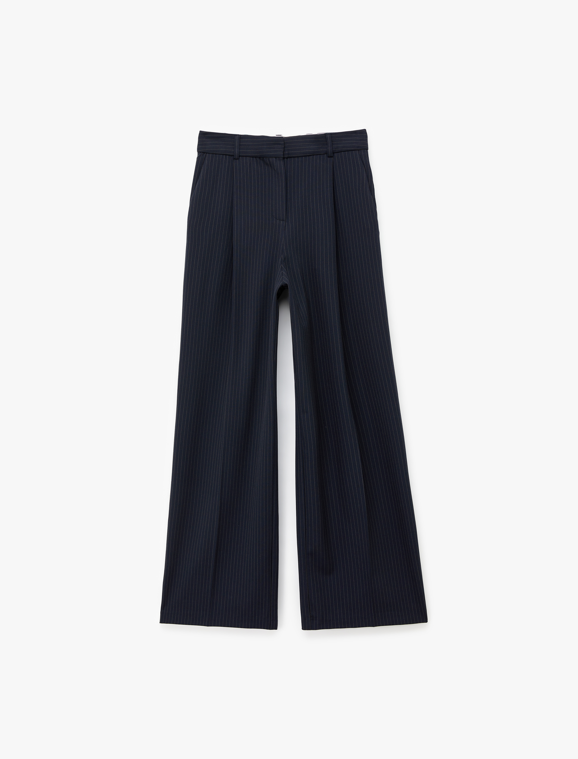   Cepli Viskon Karışımlı Yüksek Bel Palazzo Pantolon