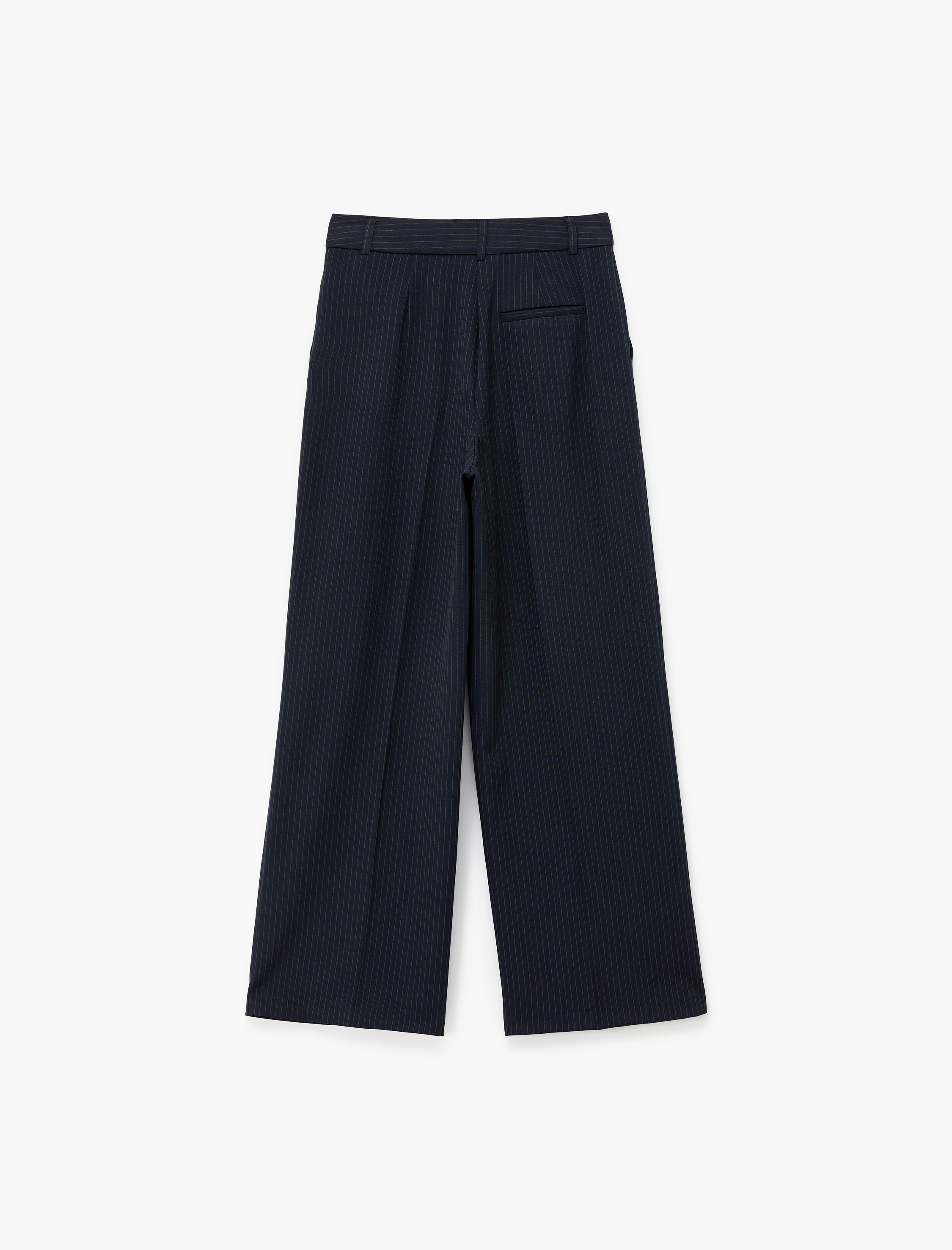   Cepli Viskon Karışımlı Yüksek Bel Palazzo Pantolon