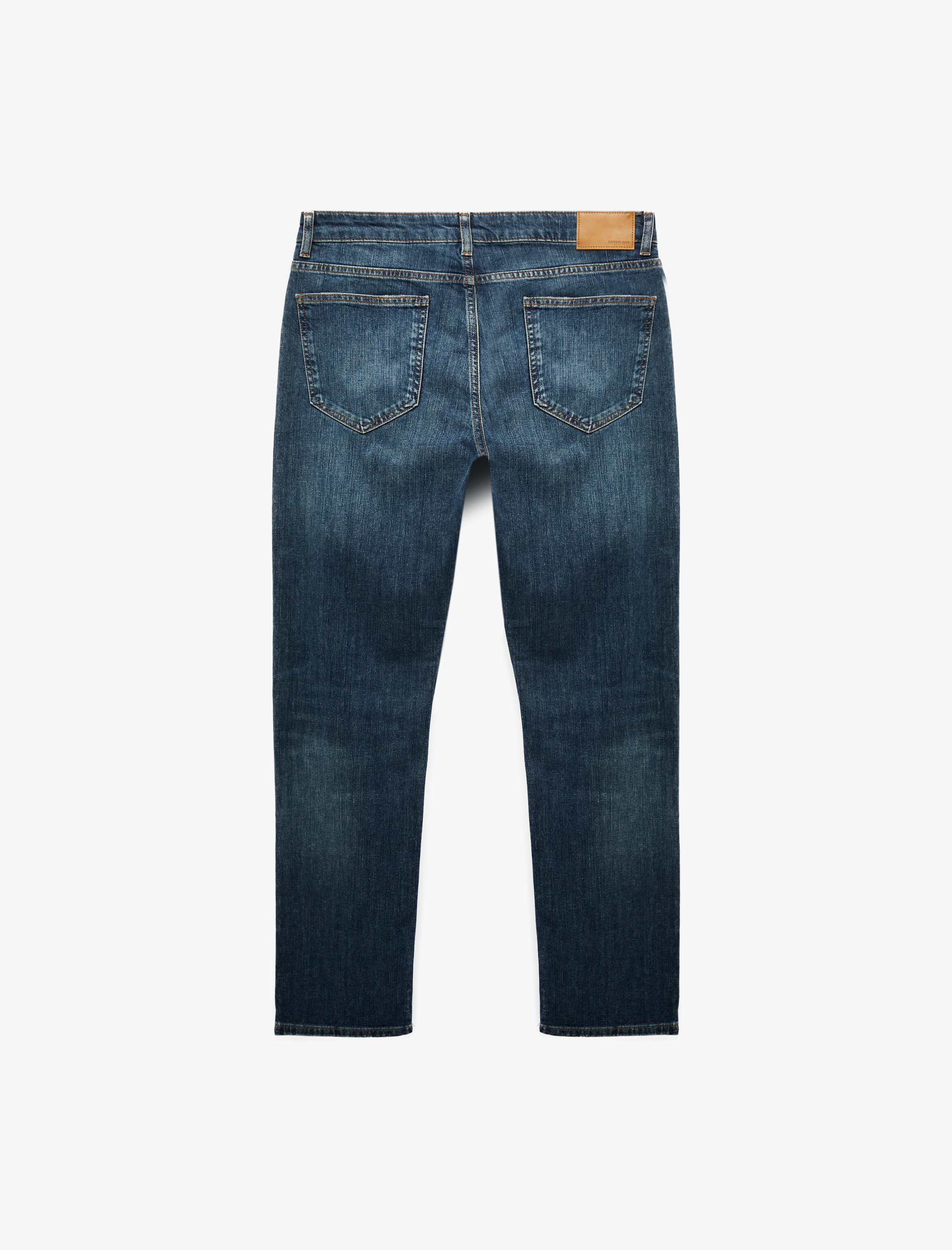   Pamuklu Düz Paça Normal Bel Straight Fit Jean Pantolon - Mark Jean