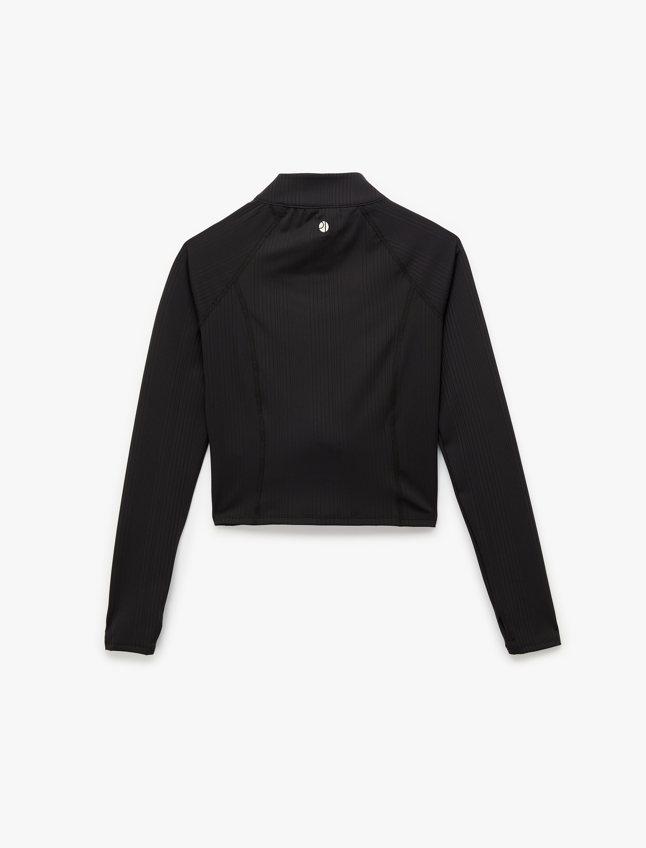   Uzun Kollu Fermuarlı Slim Fit Spor Tişört