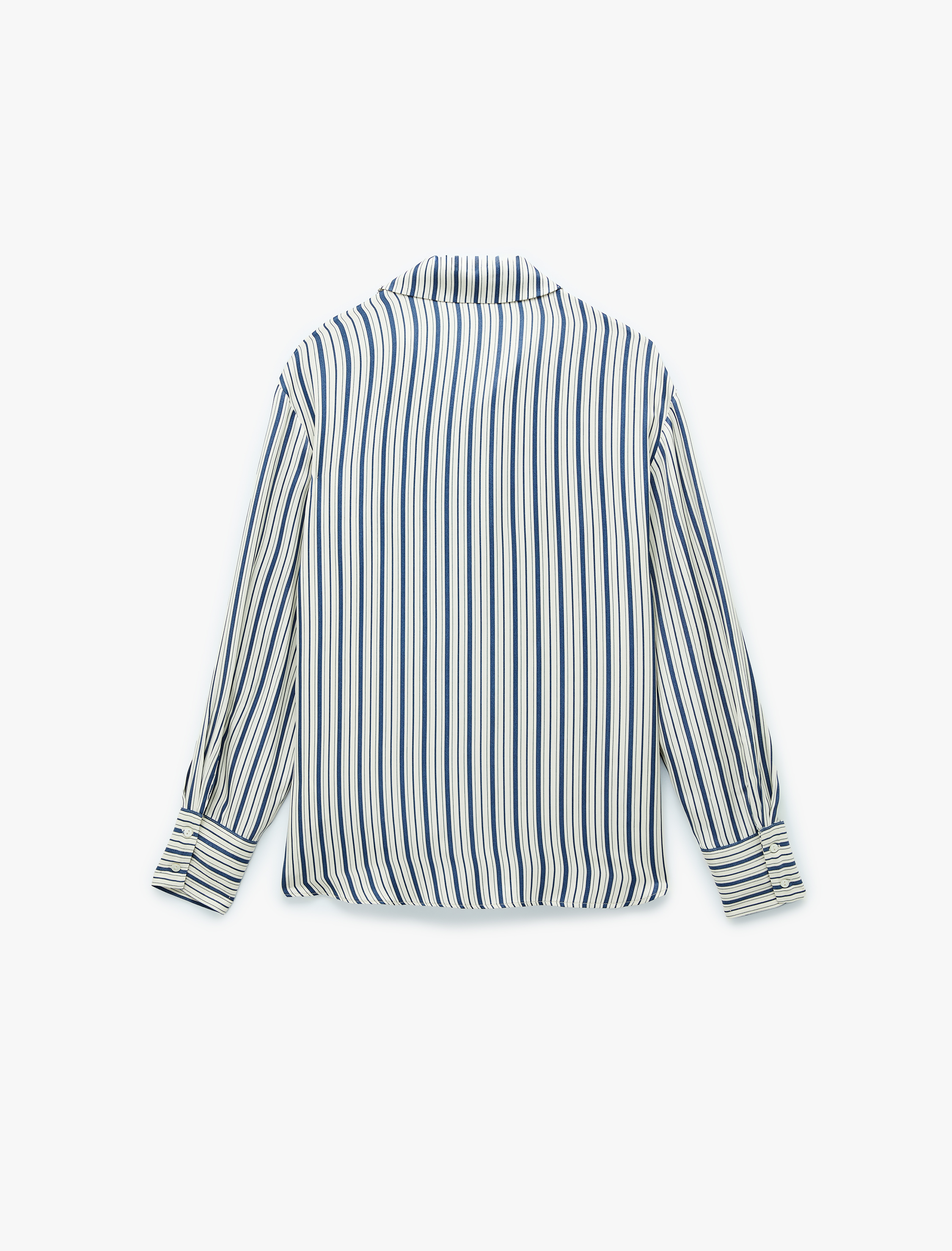   Rahat Kalıp Düğmeli Klasik Yaka Uzun Kollu Viskon Gömlek