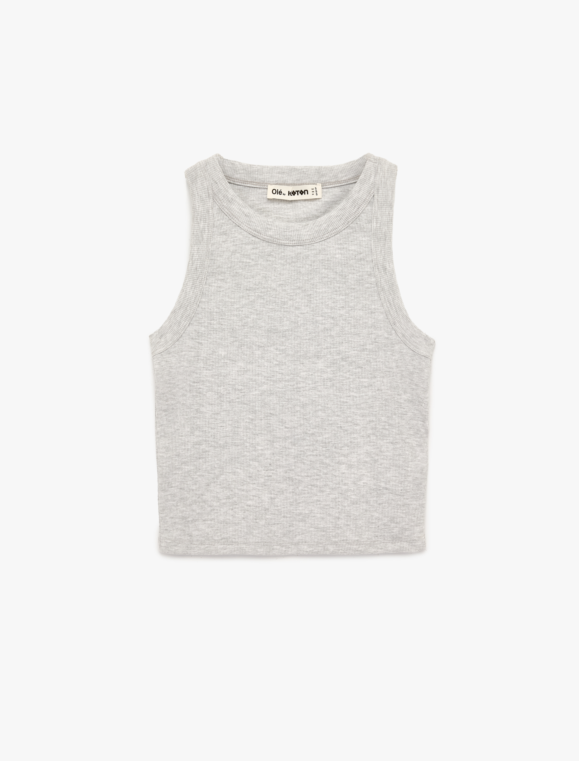   Slim Fit Kolsuz Halter Yaka Bluz