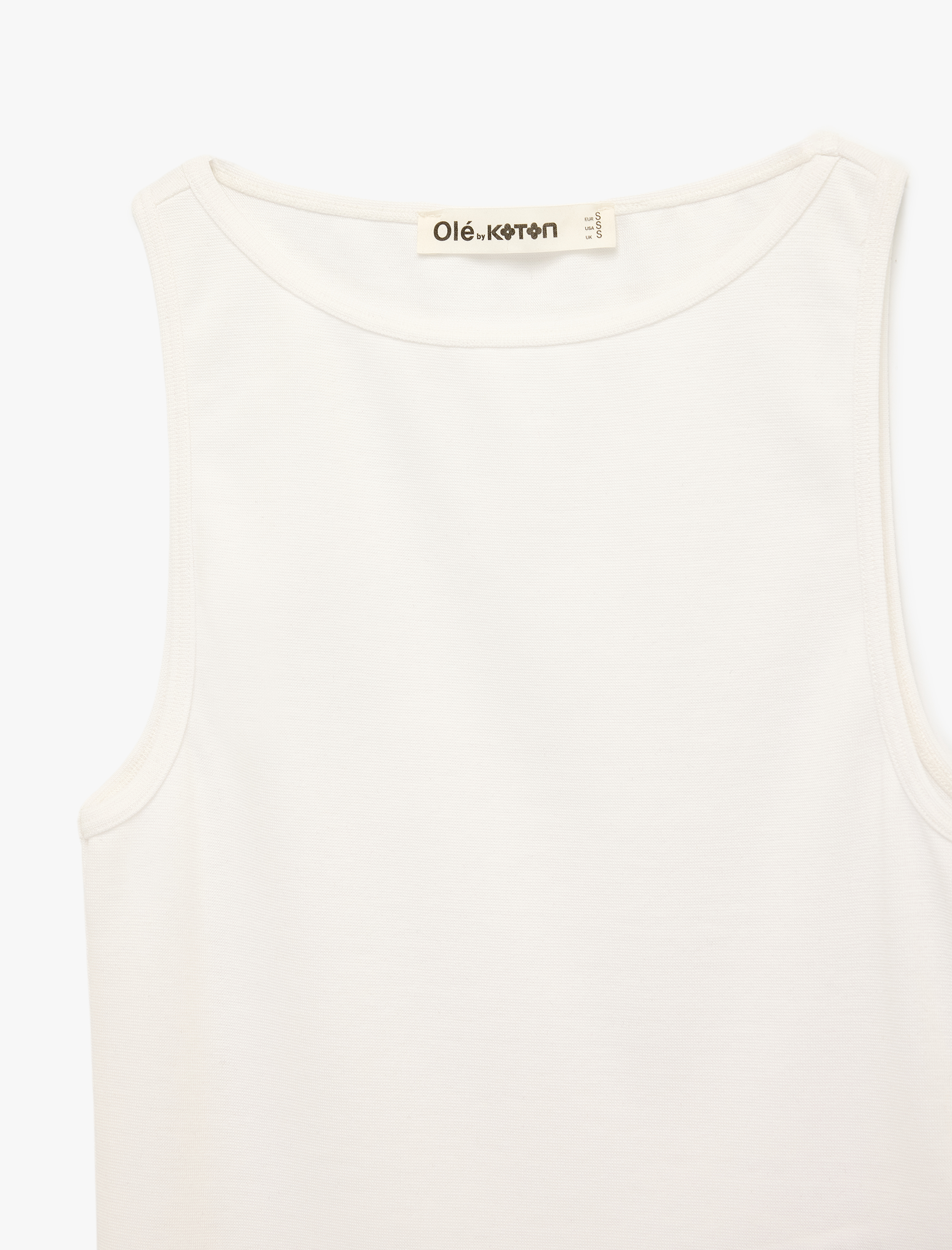   Slim Fit Kayık Yaka Modal Karışımlı Kolsuz Atlet