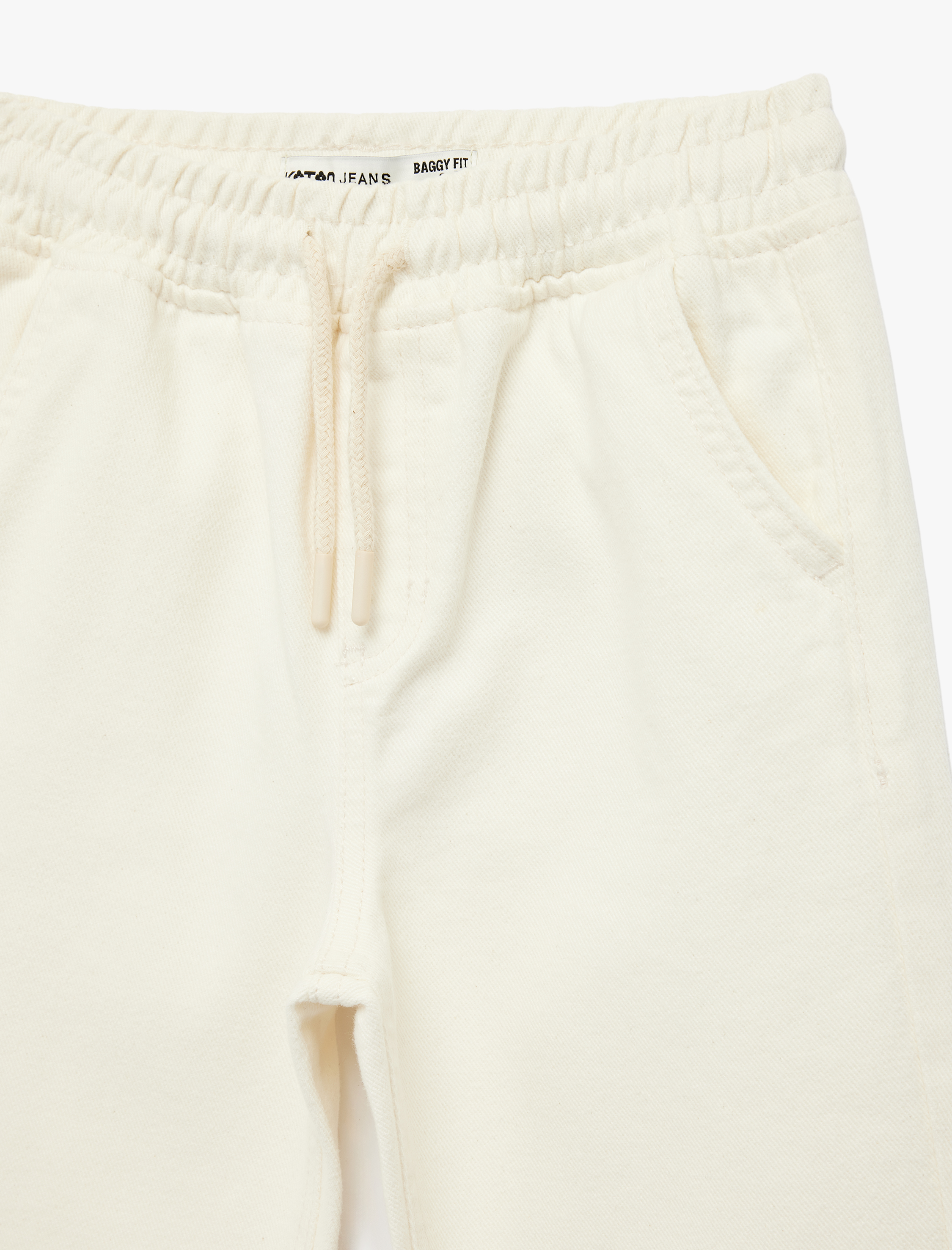  Erkek Çocuk Pamuklu Cep Detaylı Oversize Denim Pantolon