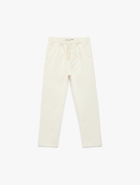 Pamuklu Cep Detaylı Oversize Denim Pantolon