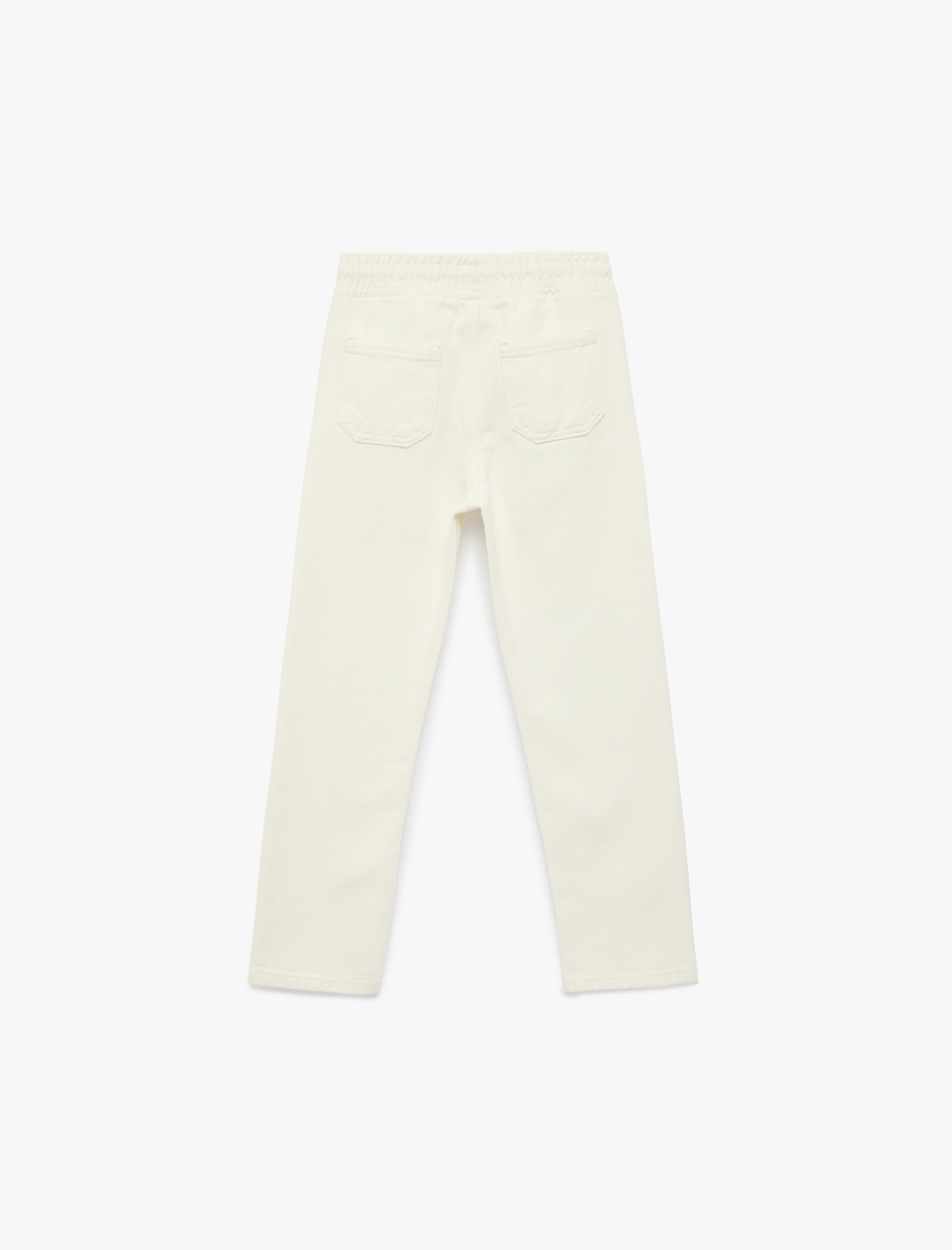  Erkek Çocuk Pamuklu Cep Detaylı Oversize Denim Pantolon