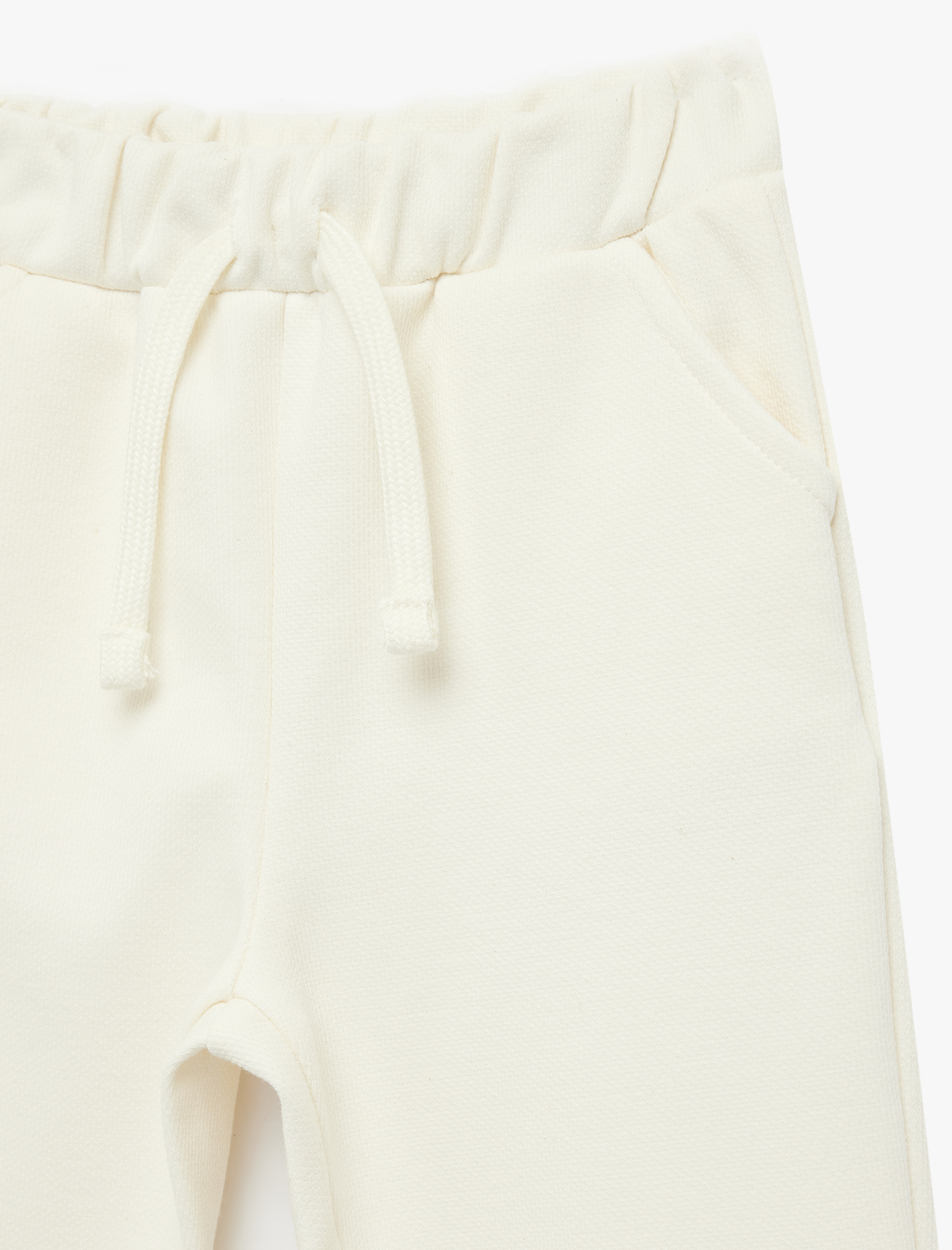  Erkek Bebek Beli Bağcıklı Cep Detaylı Basic Eşofman Altı