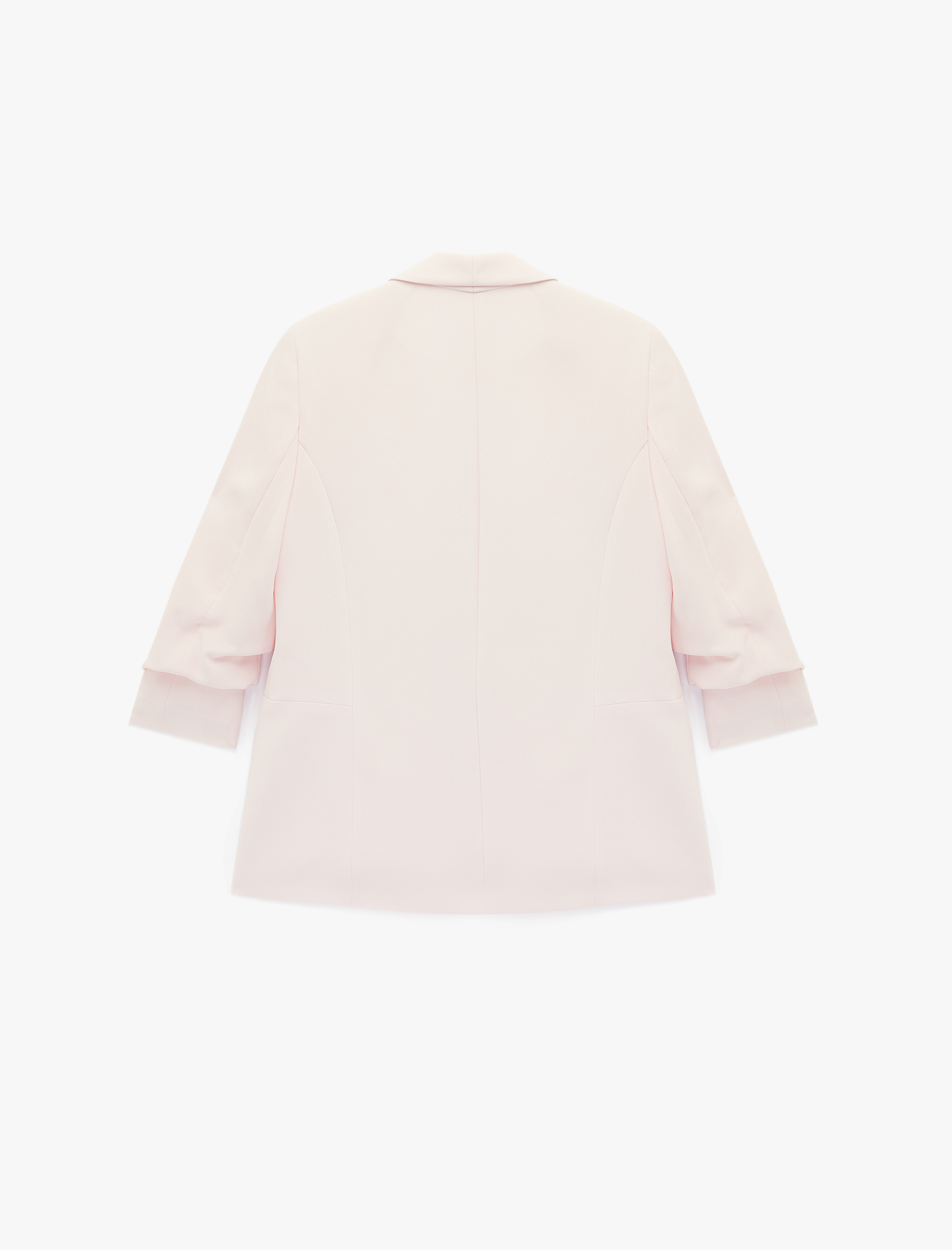   Şal Yaka 3/4 Kollu Uzun Blazer Ceket