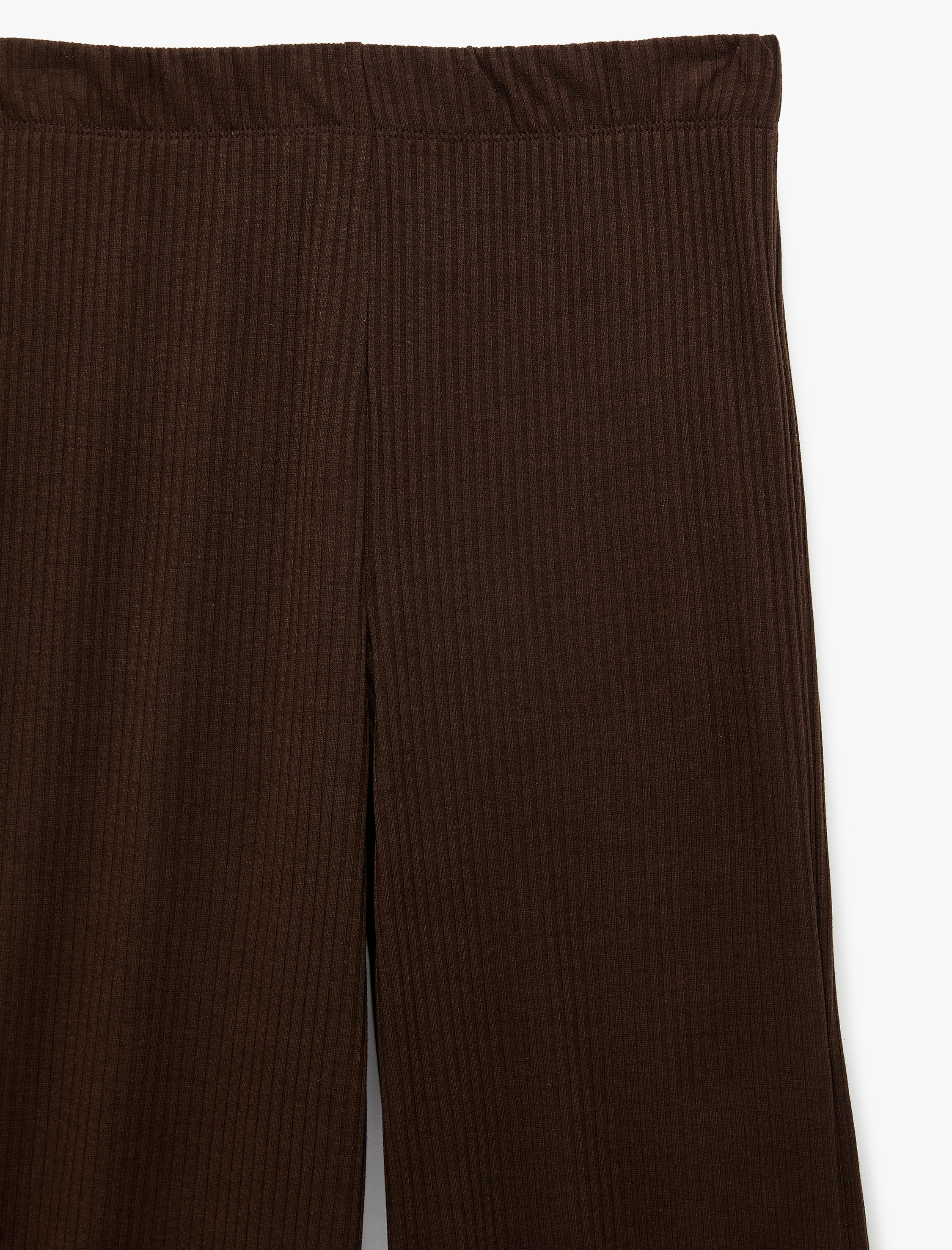   Lastikli Yüksek Bel Viskon Karışımlı Bol Pantolon