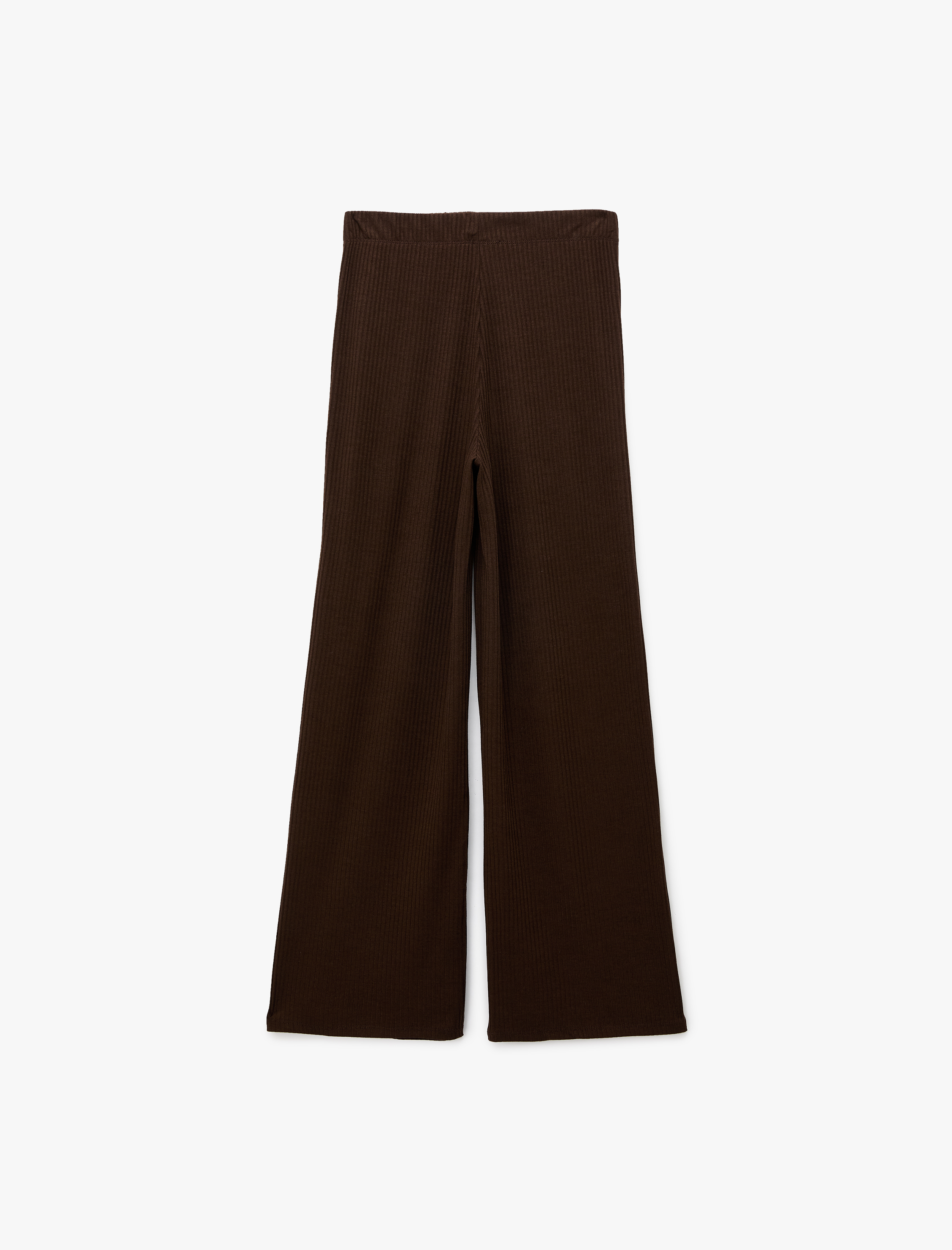   Lastikli Yüksek Bel Viskon Karışımlı Bol Pantolon