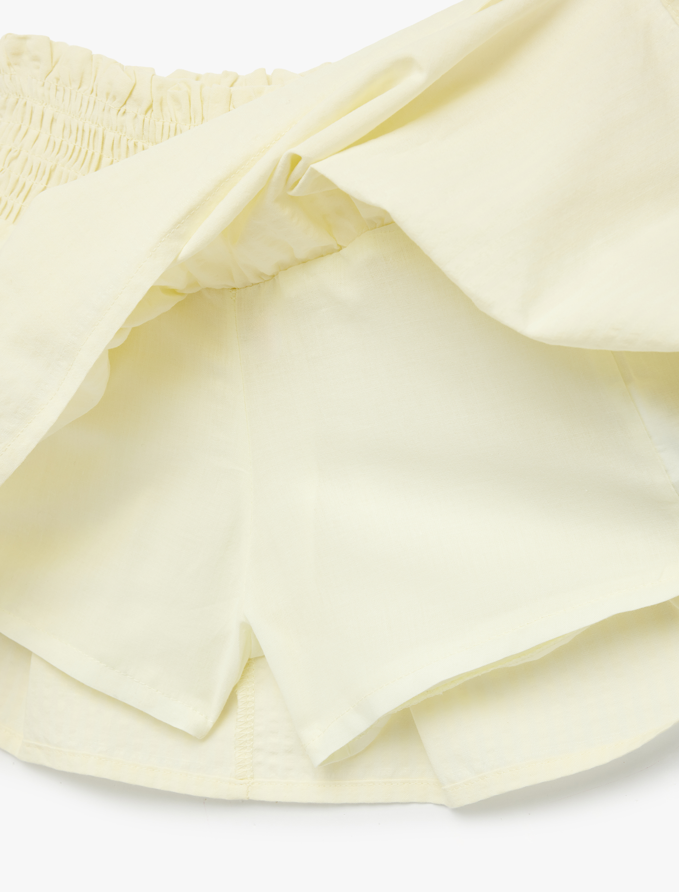  Kız Bebek Viskon Karışımlı Pamuklu  Gipe Detaylı A Kesim Yüksek Bel Pileli Etek