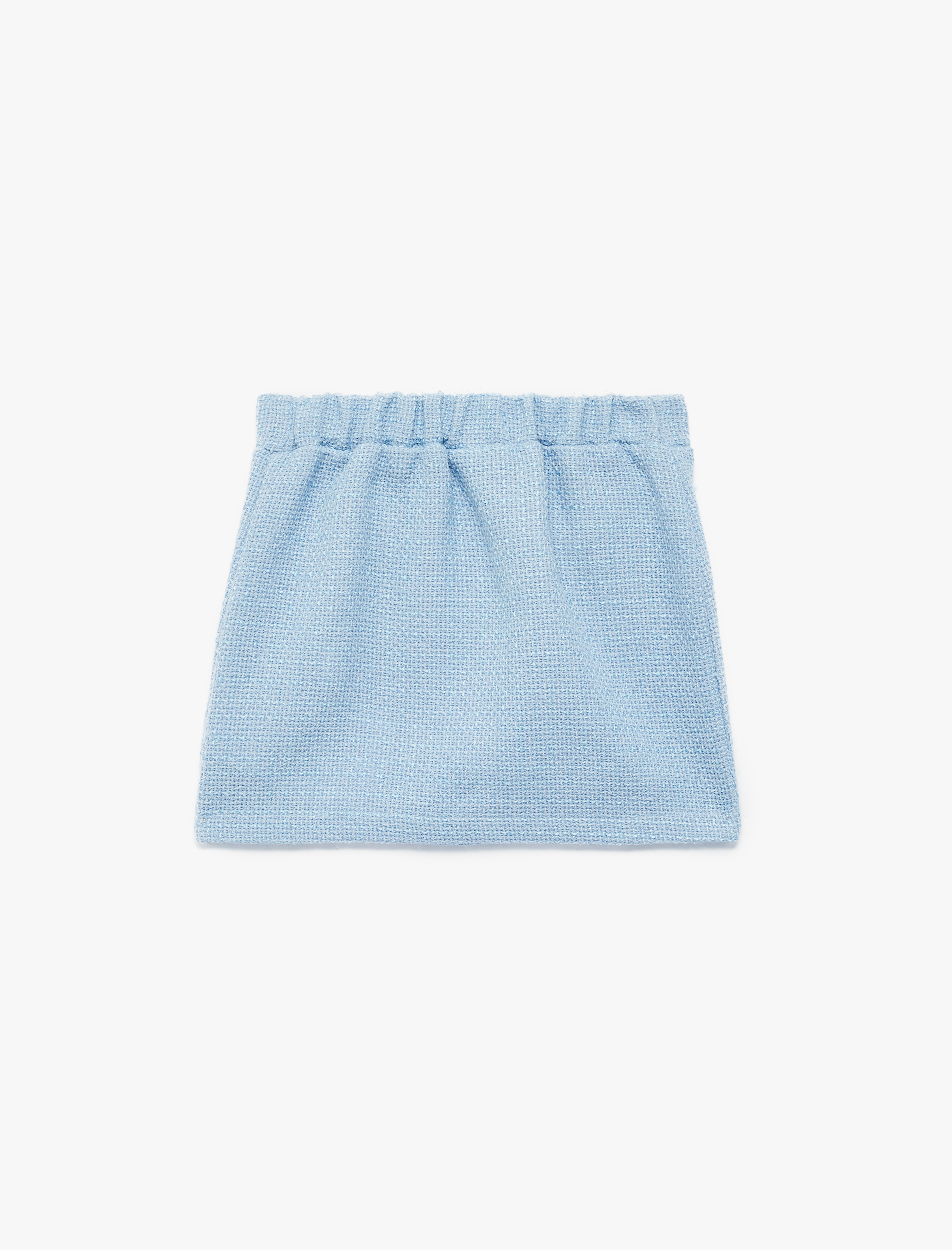  Kız Bebek İnci Düğmeli Cepli A Kesim Tüvit Etek