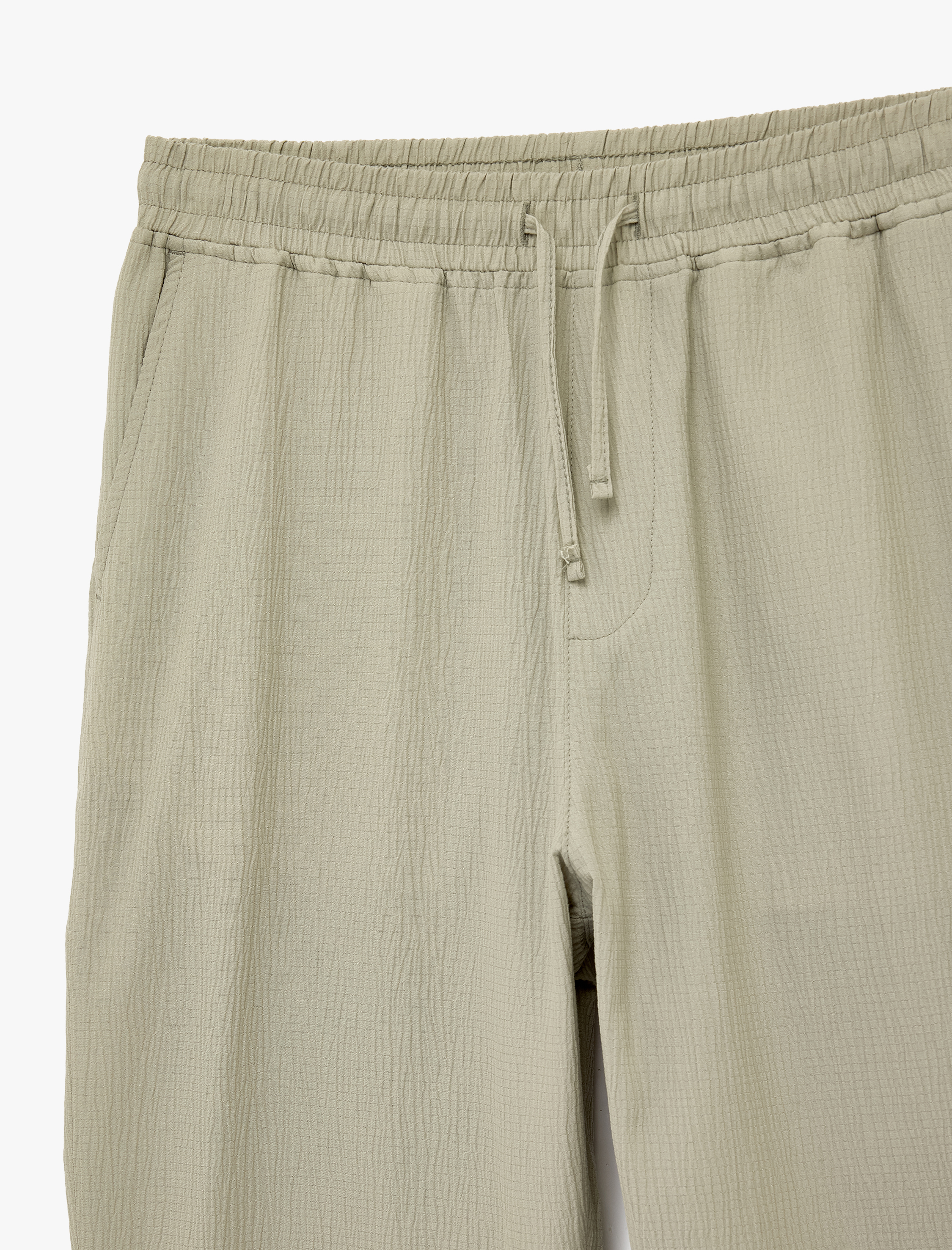   Regular Fit Cepli Krinkıl Beli Bağcıklı Chino Pantolon