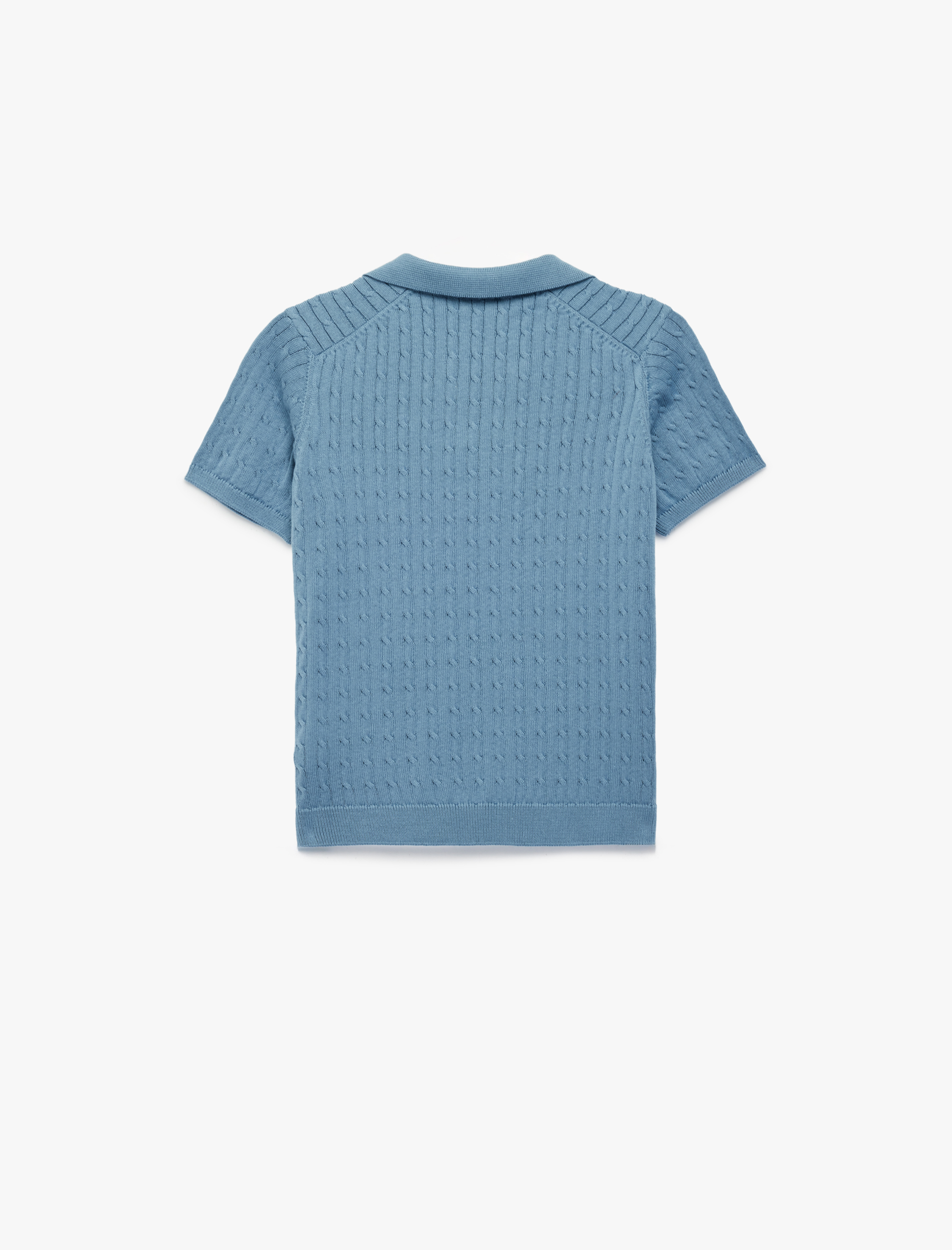  Erkek Çocuk Pamuklu Kısa Kollu Polo Yaka Triko Tişört