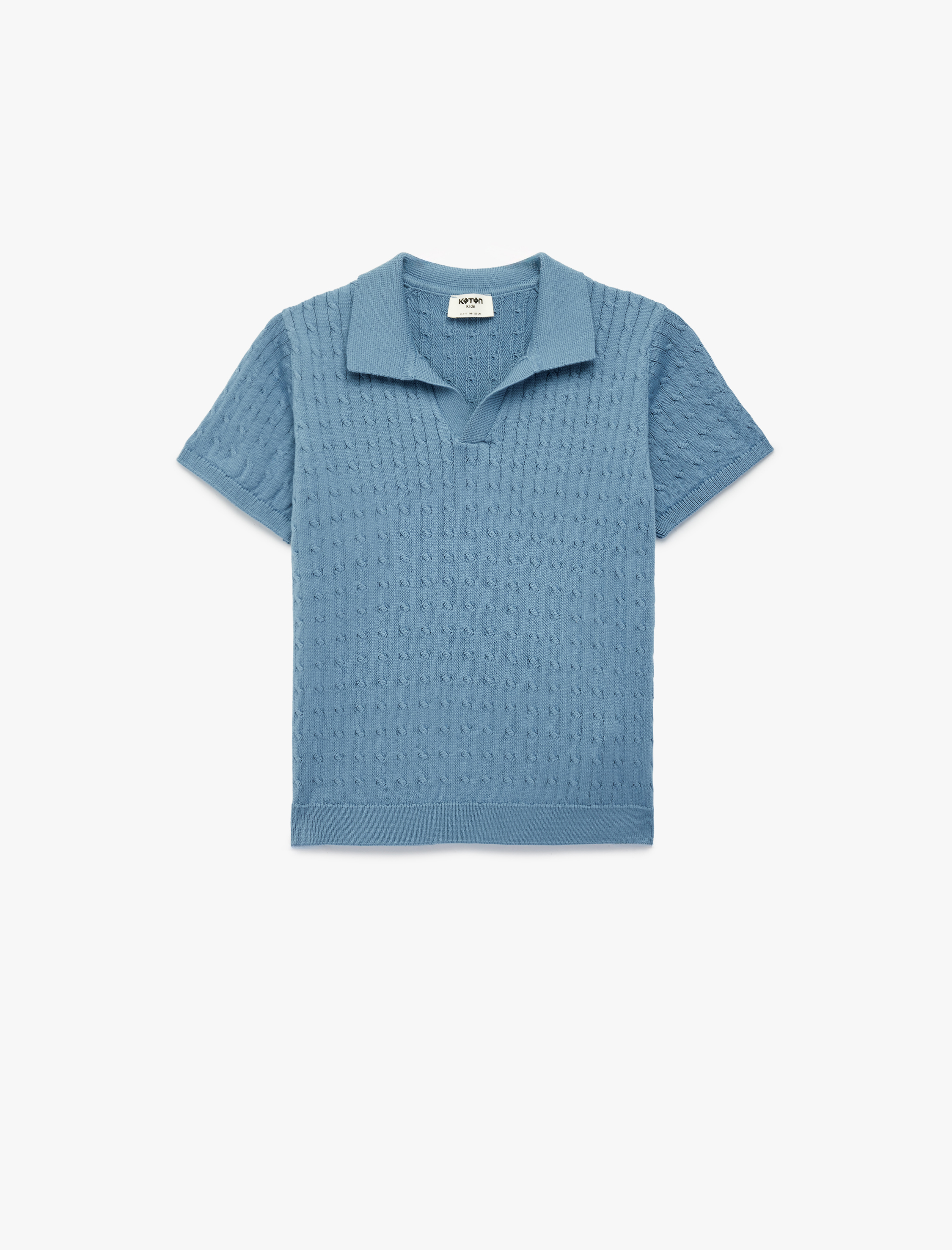  Erkek Çocuk Pamuklu Kısa Kollu Polo Yaka Triko Tişört