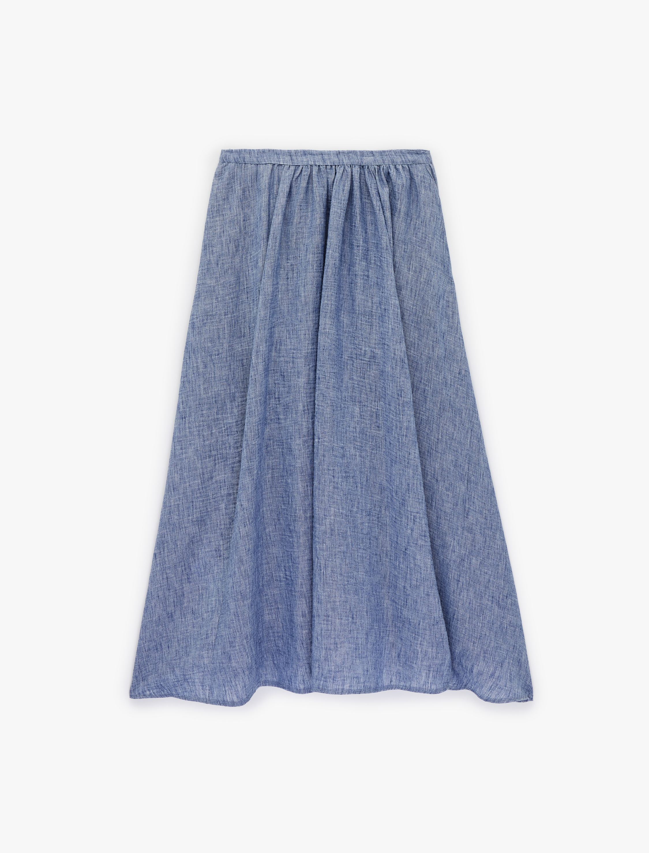   Yüksek Bel Uzun Kloş Etek