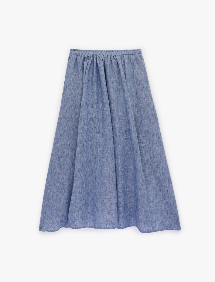  Yüksek Bel Uzun Kloş Etek