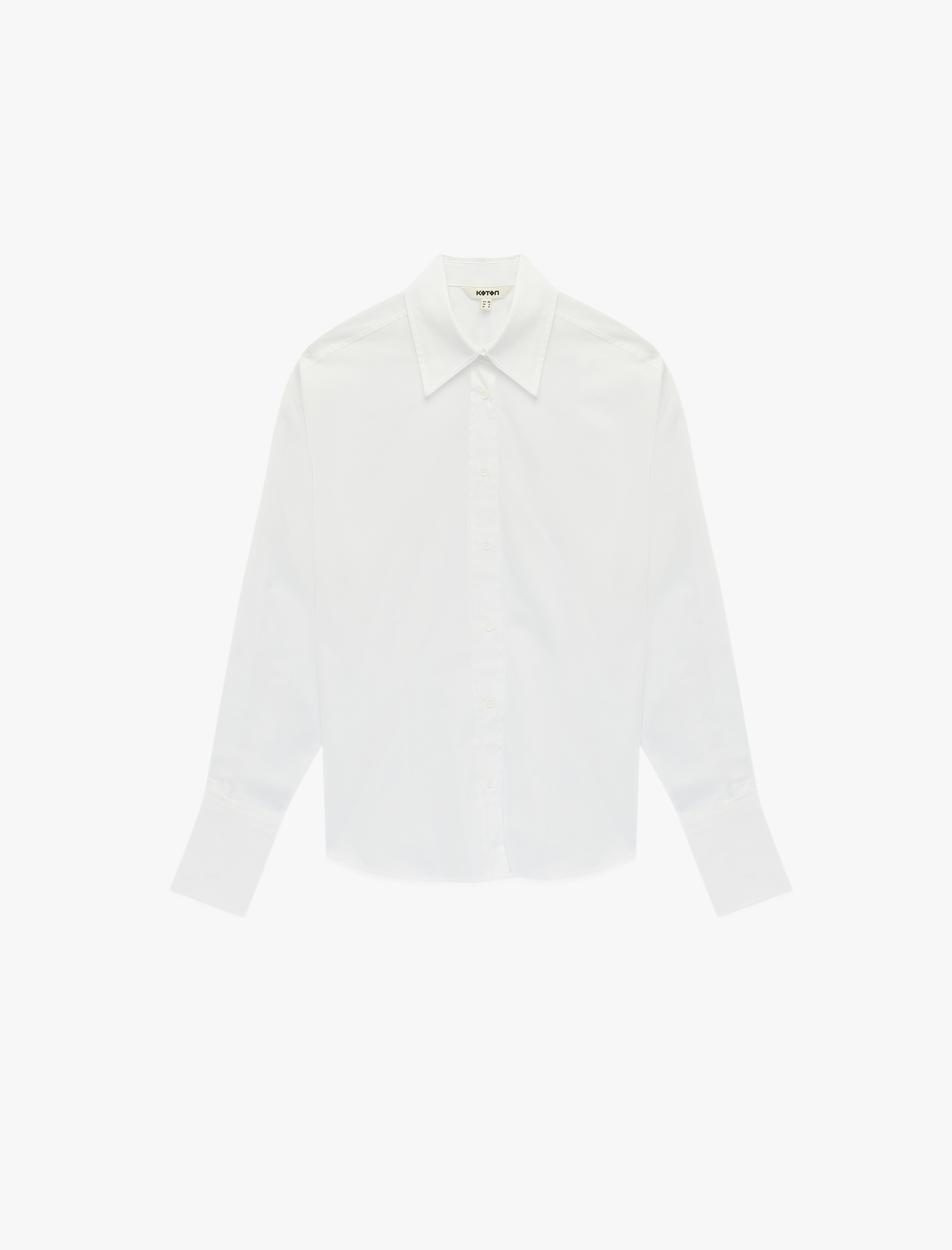   Pamuklu Slim Fit Uzun Kollu Klasik Yaka Poplin Gömlek