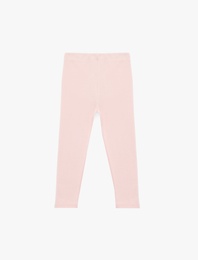 Pamuklu Beli Lastikli Basic Tayt