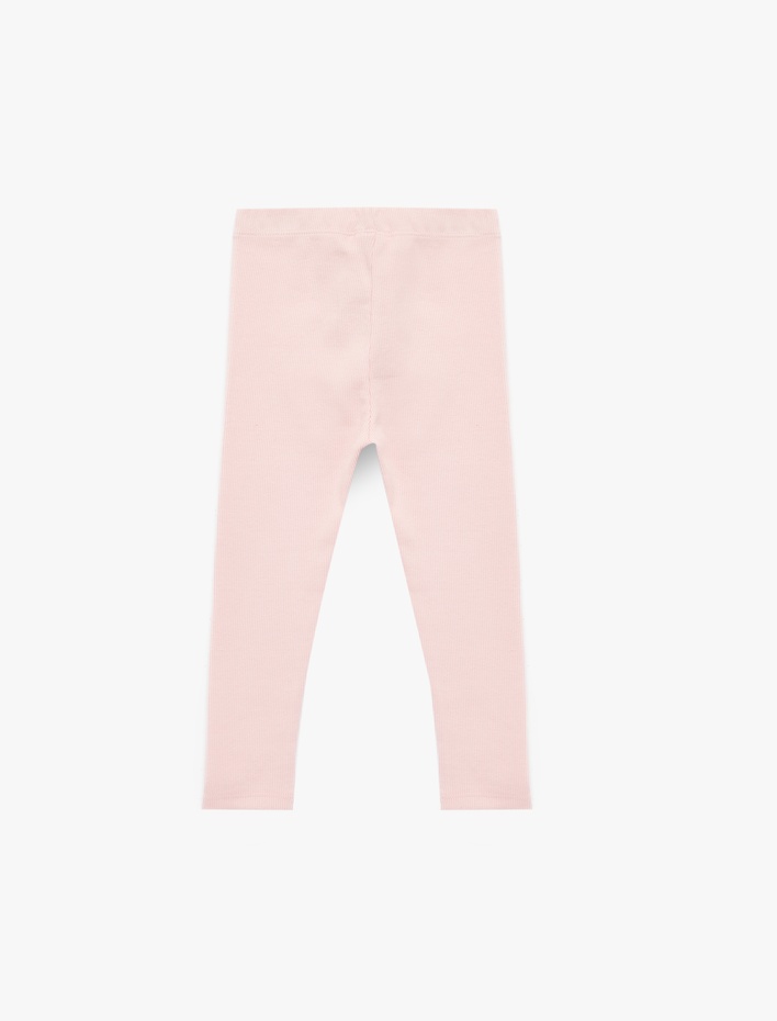 Kız Bebek Pamuklu Beli Lastikli Basic Tayt