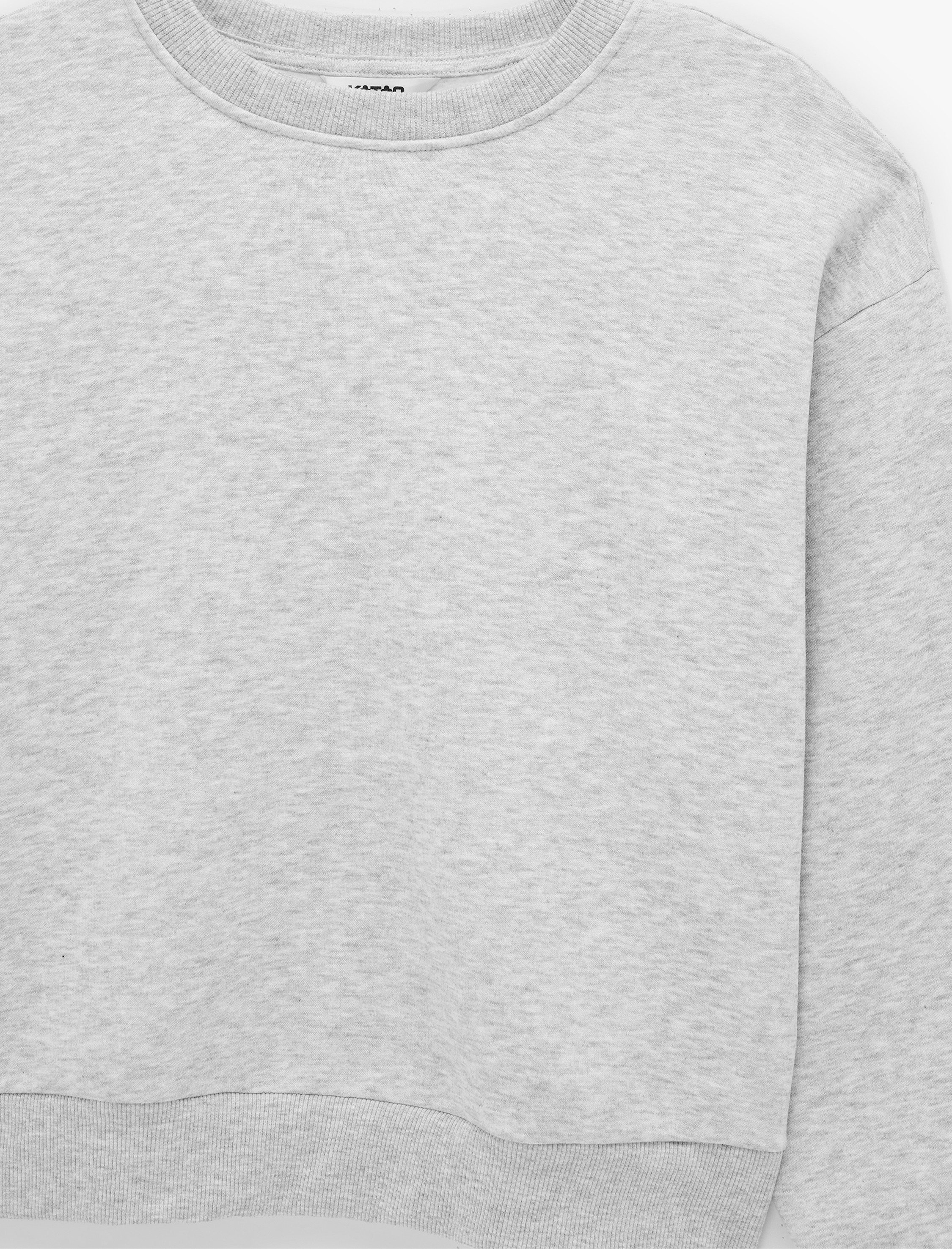   Şardonlu Uzun Kollu Bisiklet Yaka Sweatshirt