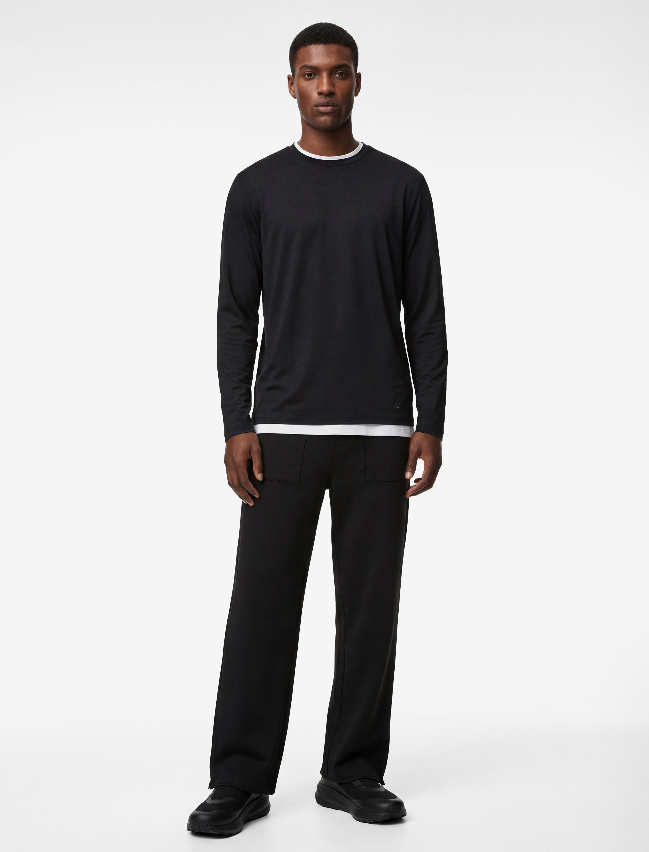   Rahat Kalıp Cepli Geniş Paça Scuba Kumaş Spor Eşofman Altı