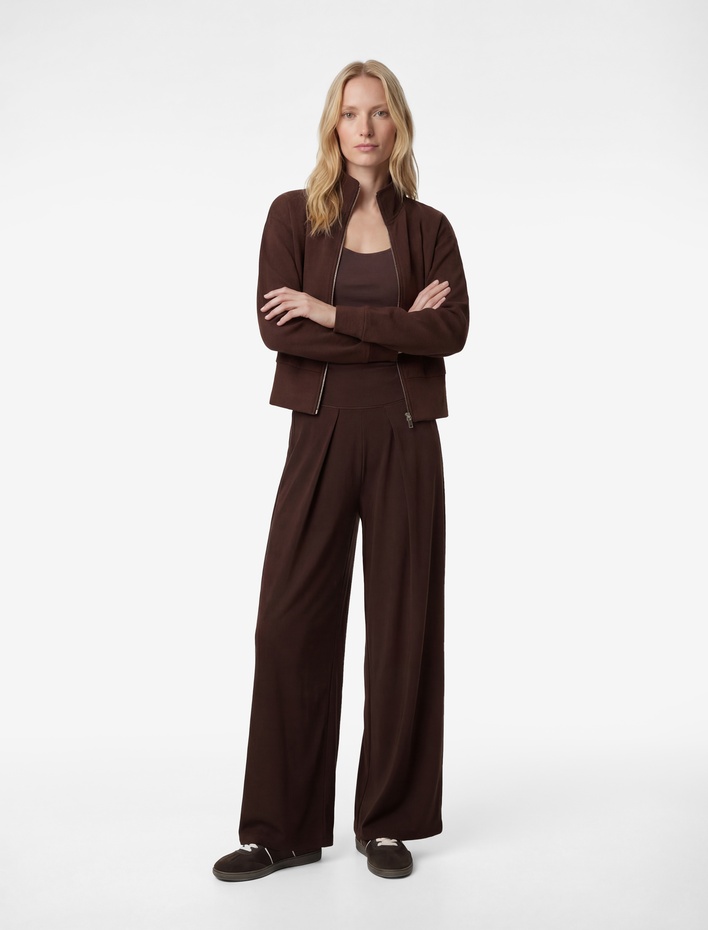  Koton X Şahika Ercümen - Uzun Kollu Fermuarlı Dik Yaka Sweatshirt