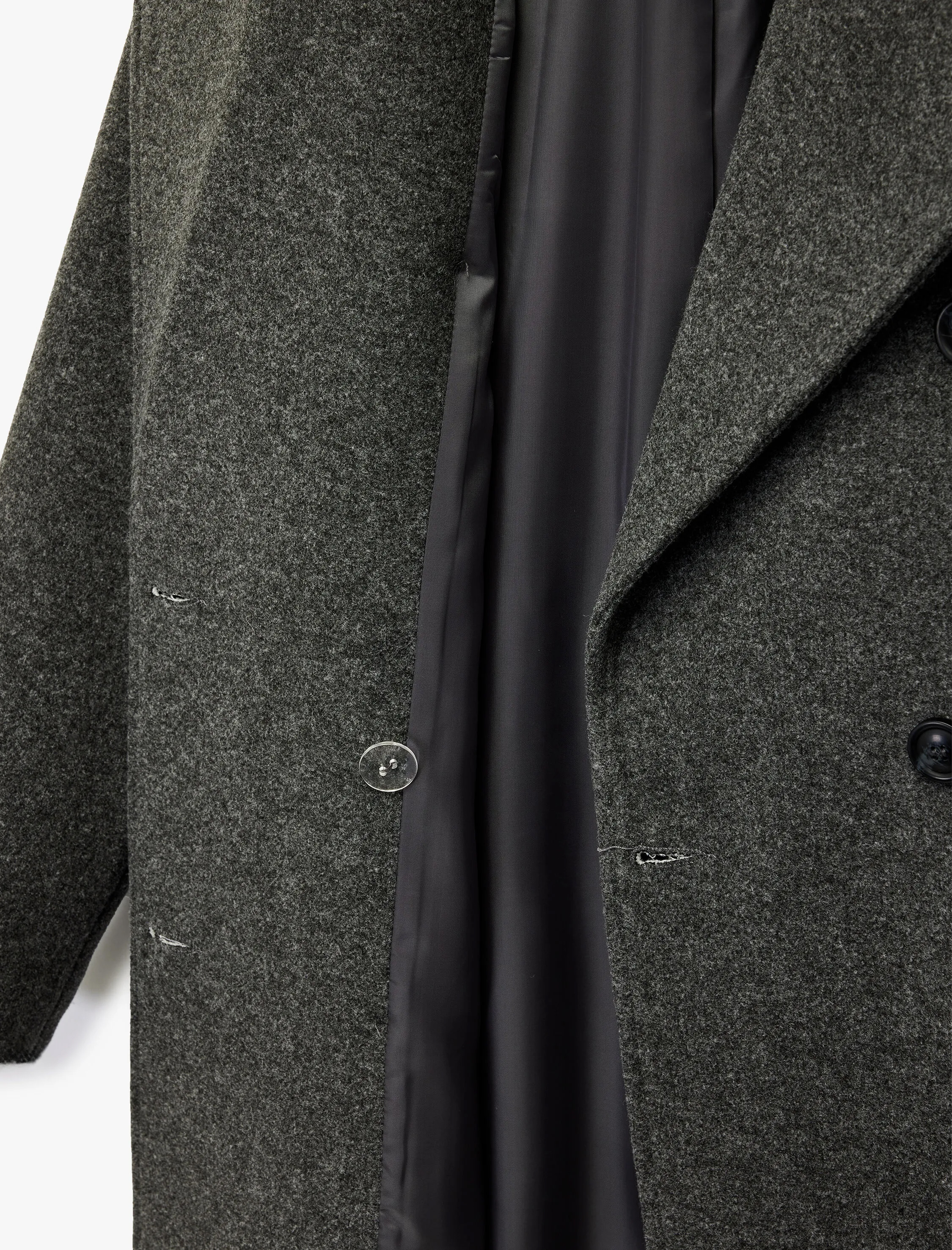   Trenç Kaban Uzun Kollu Cepli Kruvaze Kemerli