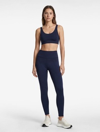 Yüksek Bel Dikiş Detaylı Skinny Spor Tayt