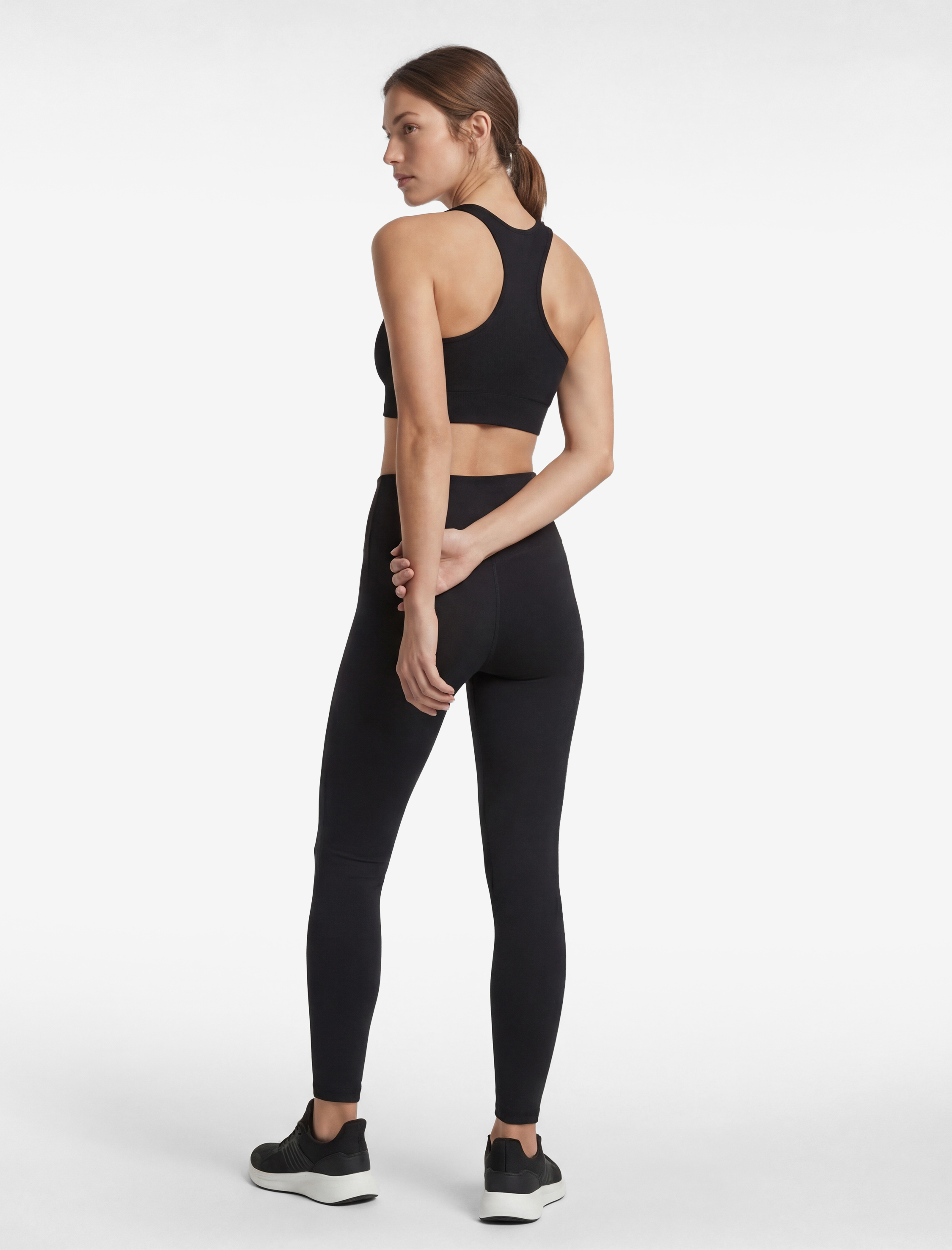   Yüksek Bel Slim Fit Spor Tayt