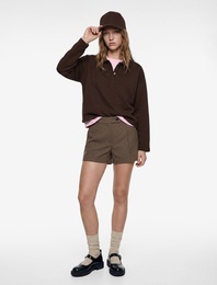 Rahat Kalıp Uzun Kollu Düğmeli Polo Yaka Tişört