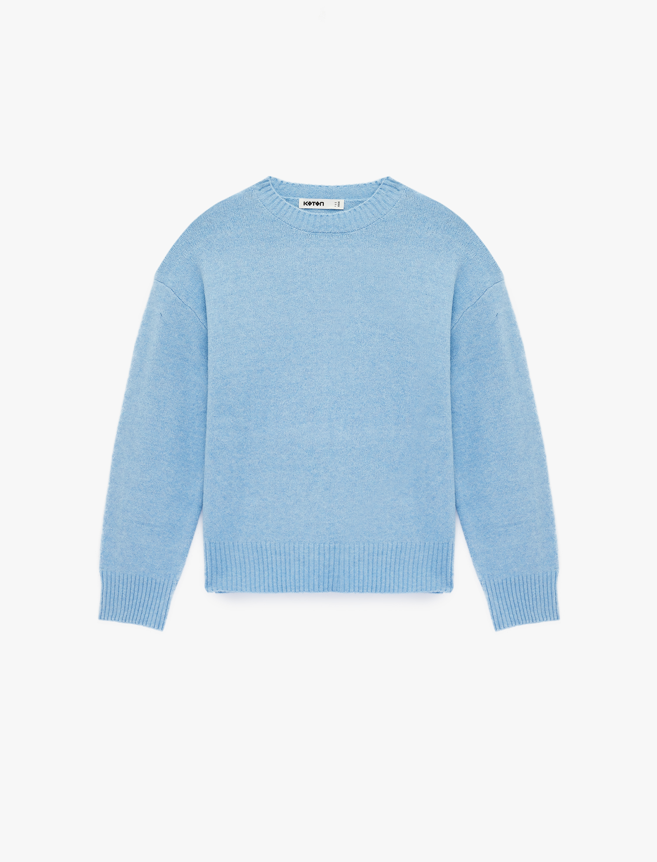   Regular Fit Uzun Kollu Bisiklet Yaka Triko Kazak