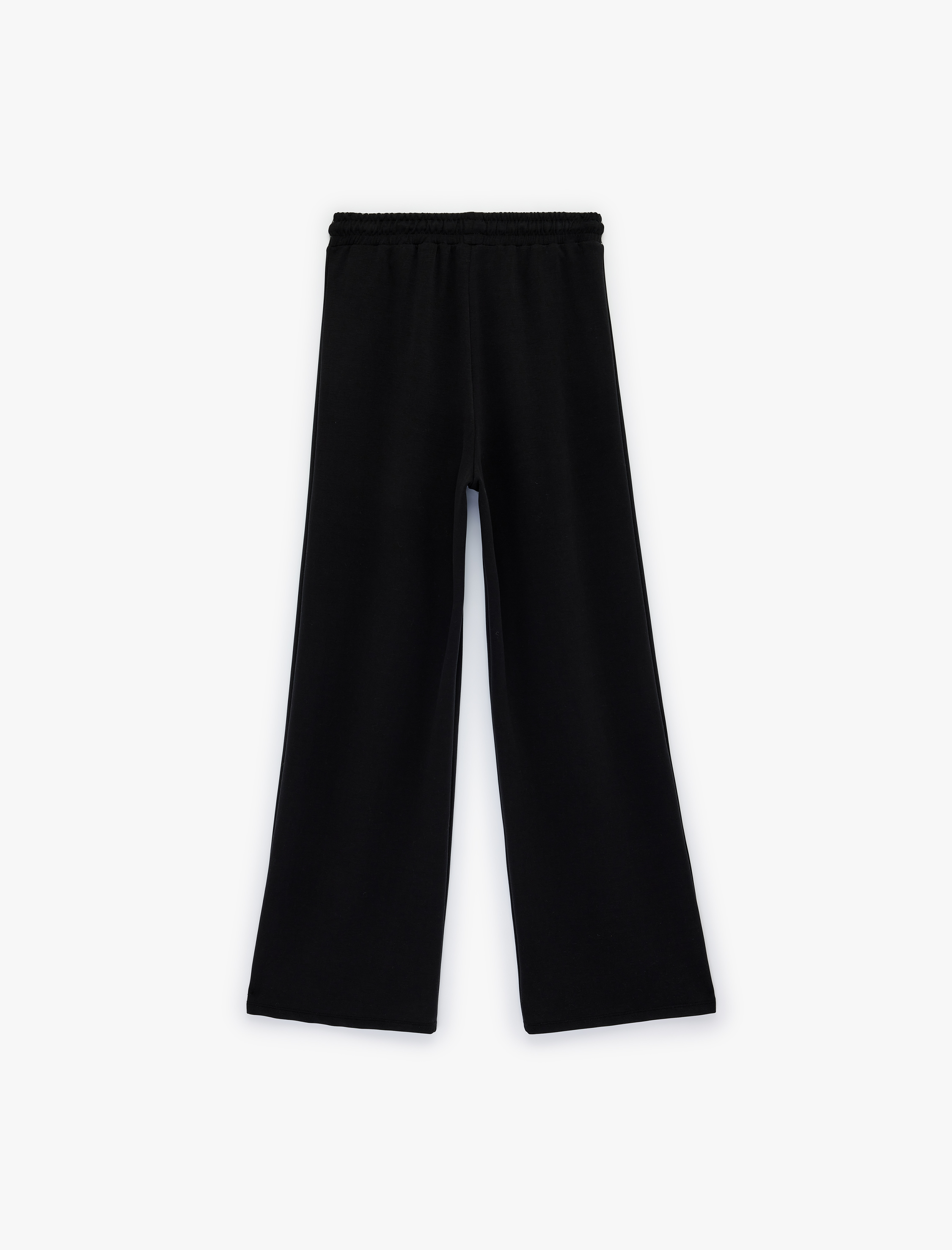   Regular Fit Viskon Karışımlı Beli Bağcıklı Pileli Pantolon