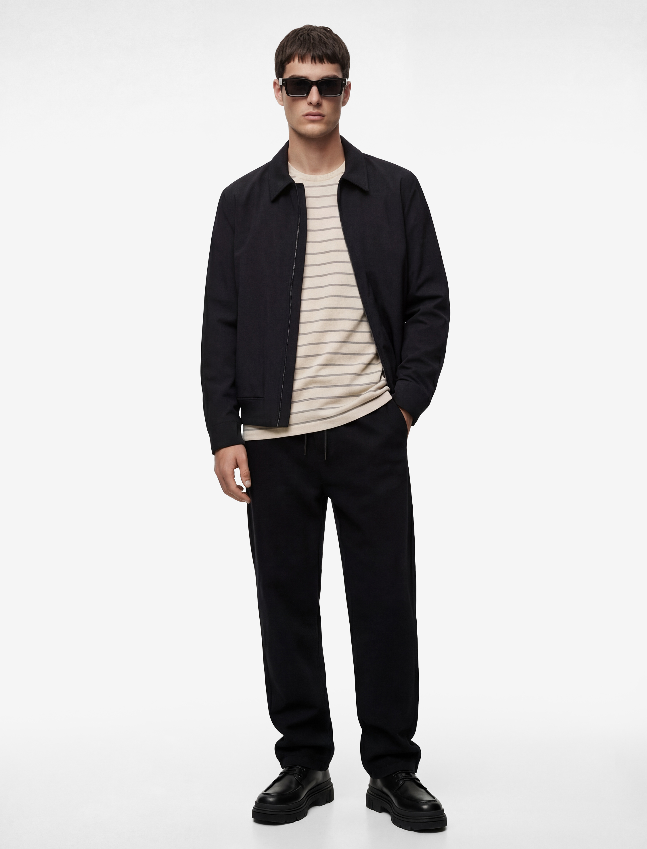   Pamuklu Bol Kalıp Cepli Beli Bağcıklı Baggy Jean Pantolon