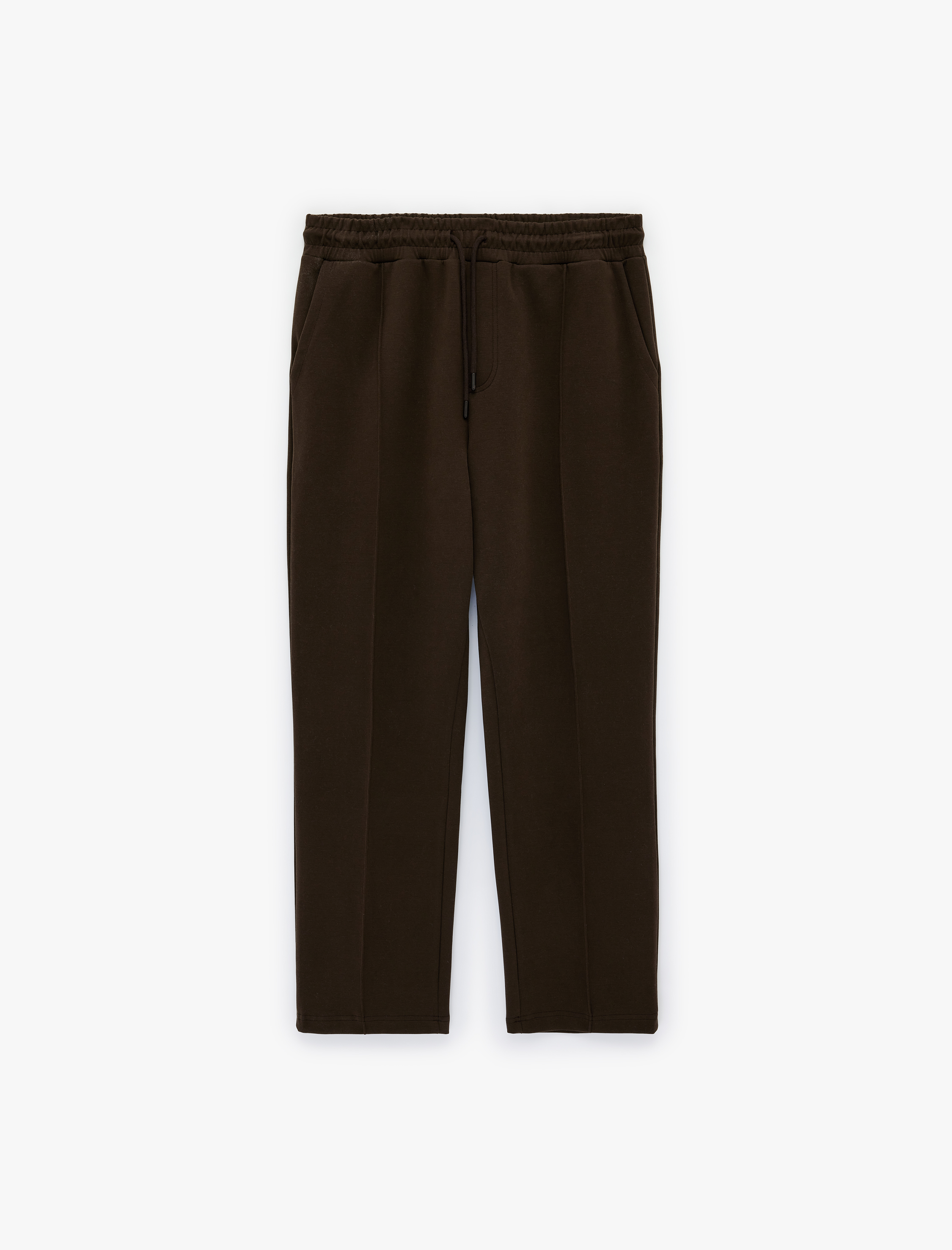   Regular Fit Pamuklu Dikiş Detaylı Cepli Beli Bağcıklı Lastikli Eşofman Altı