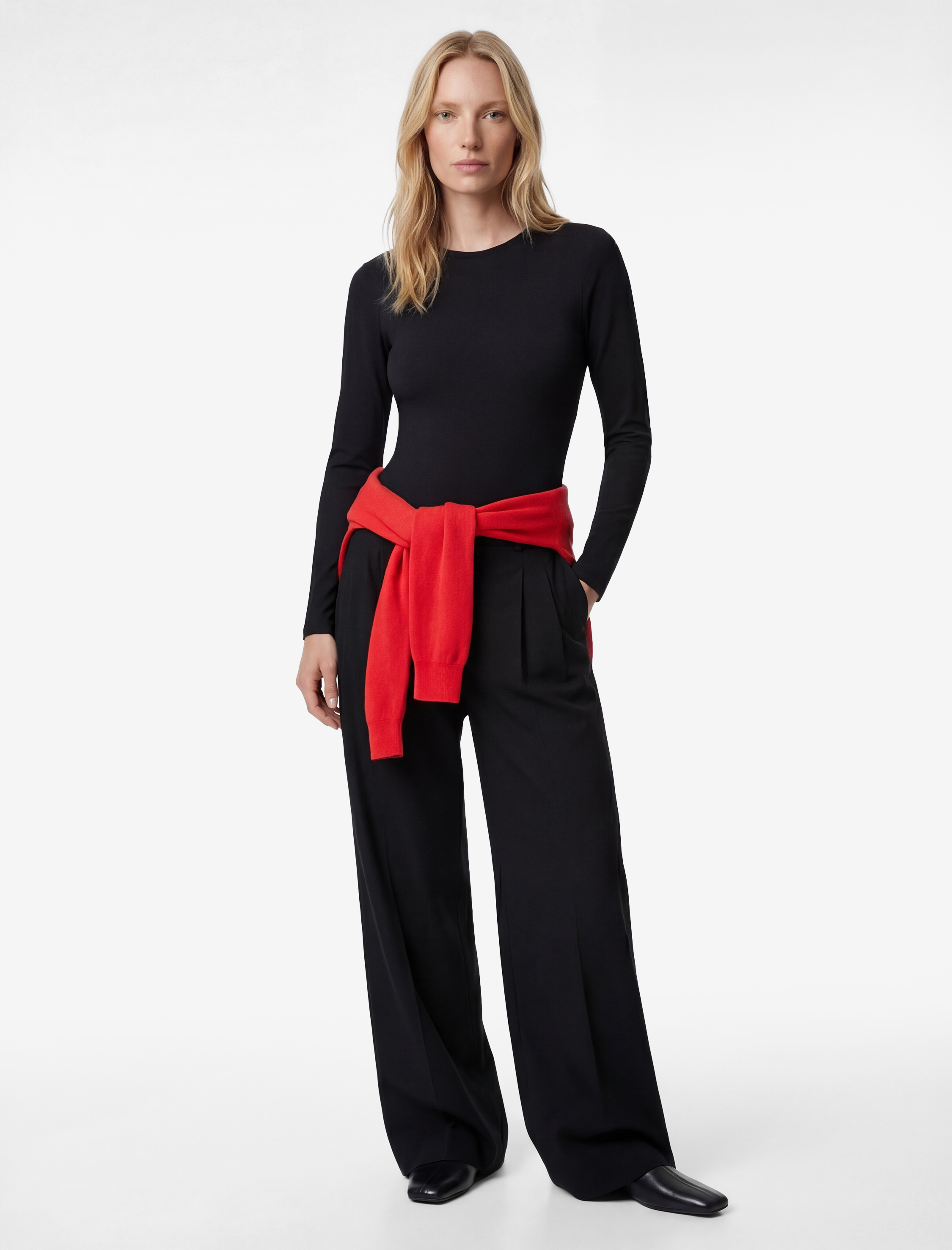   Uzun Kollu Bisiklet Yaka Slim Fit Bodysuit