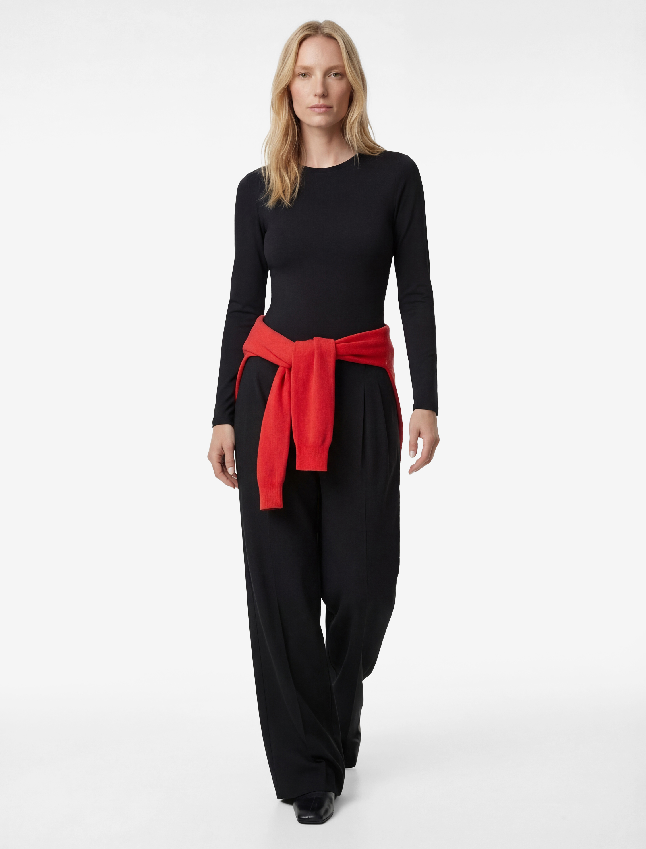   Uzun Kollu Bisiklet Yaka Slim Fit Bodysuit