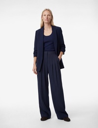 Şal Yaka 3/4 Kollu Uzun Blazer Ceket