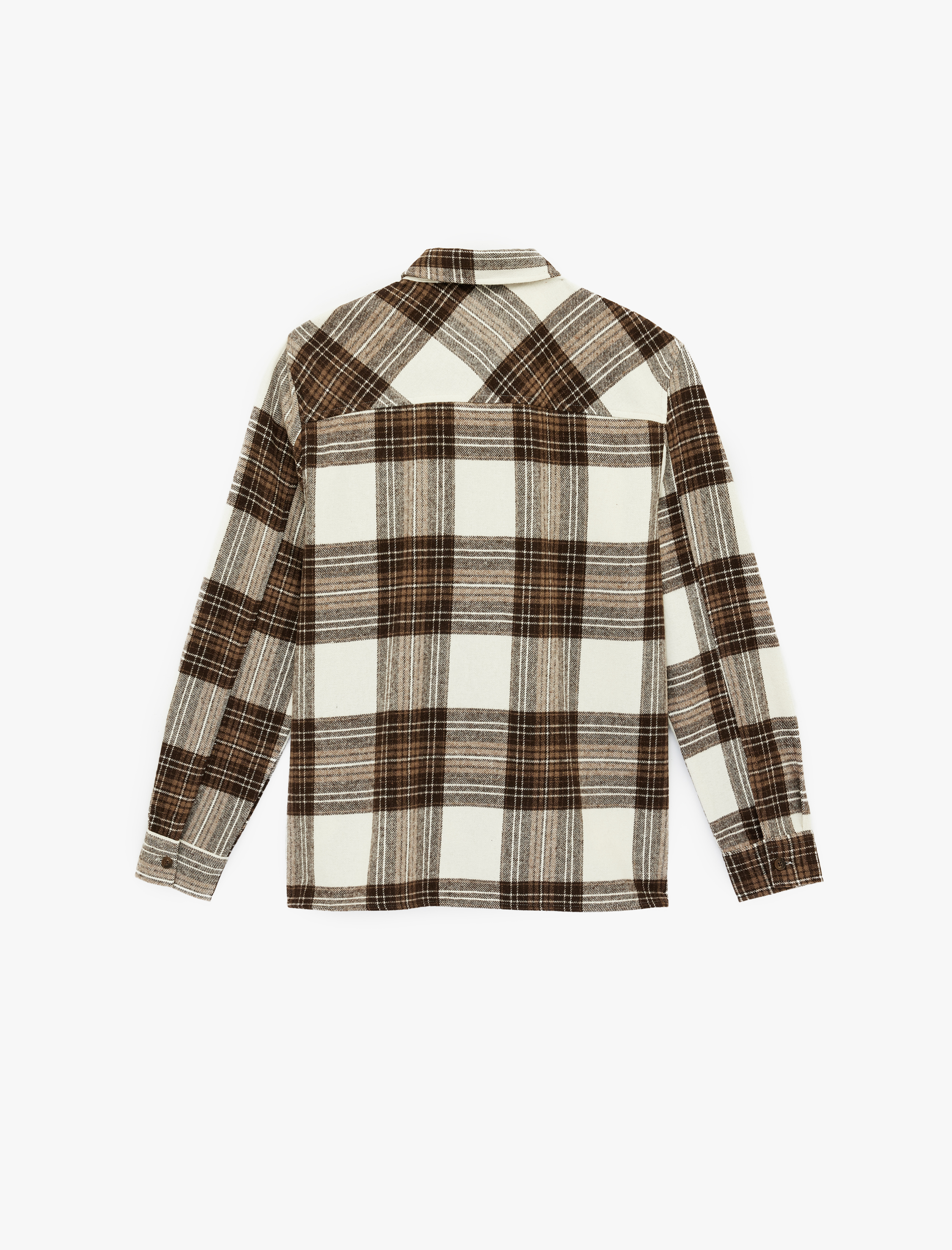   Regular Fit Klasik Yaka Cepli Uzun Kollu Oduncu Gömleği