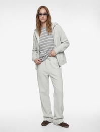 Beli Bağcıklı Cepli Geniş Paça Oversize Eşofman Altı