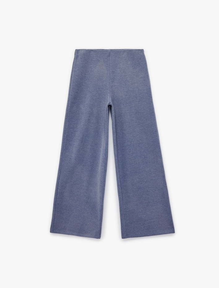  Standart Bel Geniş Paça Pantolon