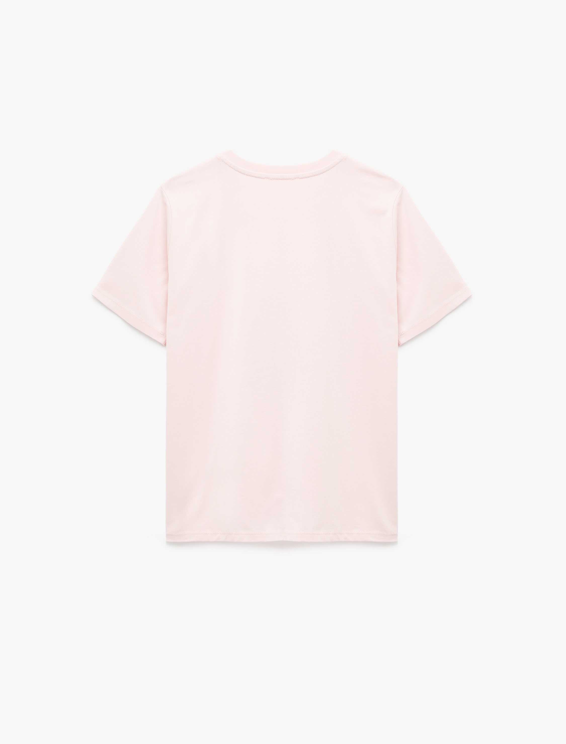   Regular Fit Kısa Kollu Bisiklet Yaka Pamuklu Baskılı Tişört