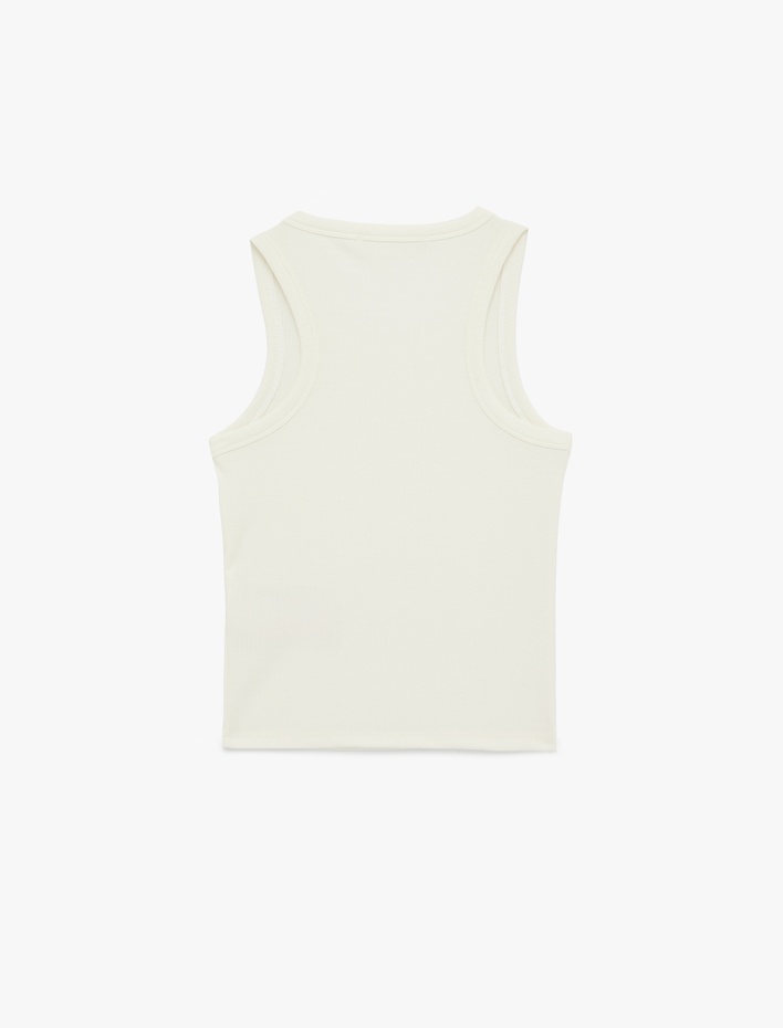  Slim Fit Kolsuz Bisiklet Yaka Kaşkorse Bluz