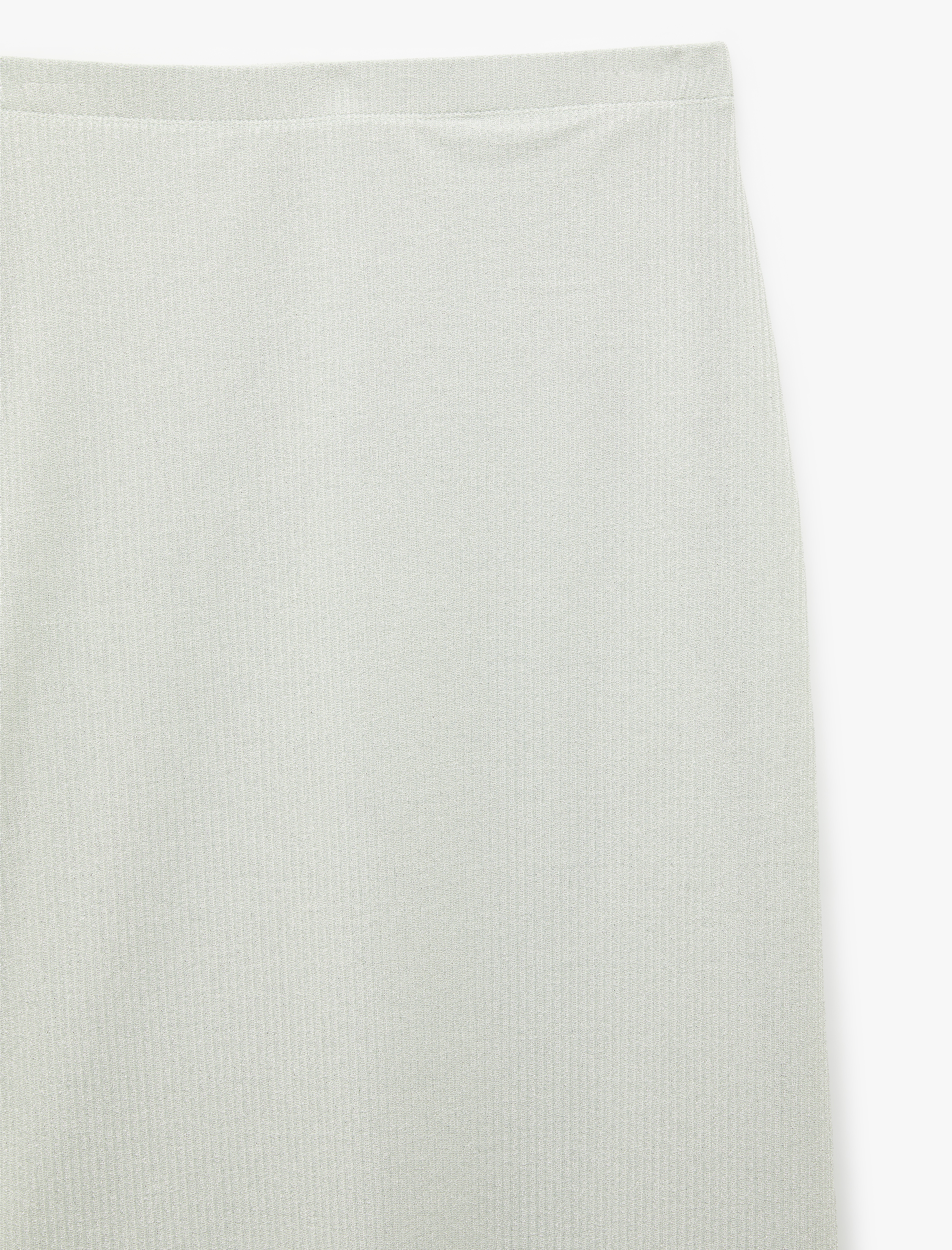   İnce Metalik İplik Detaylı Parıltılı Midi A Kesim Etek