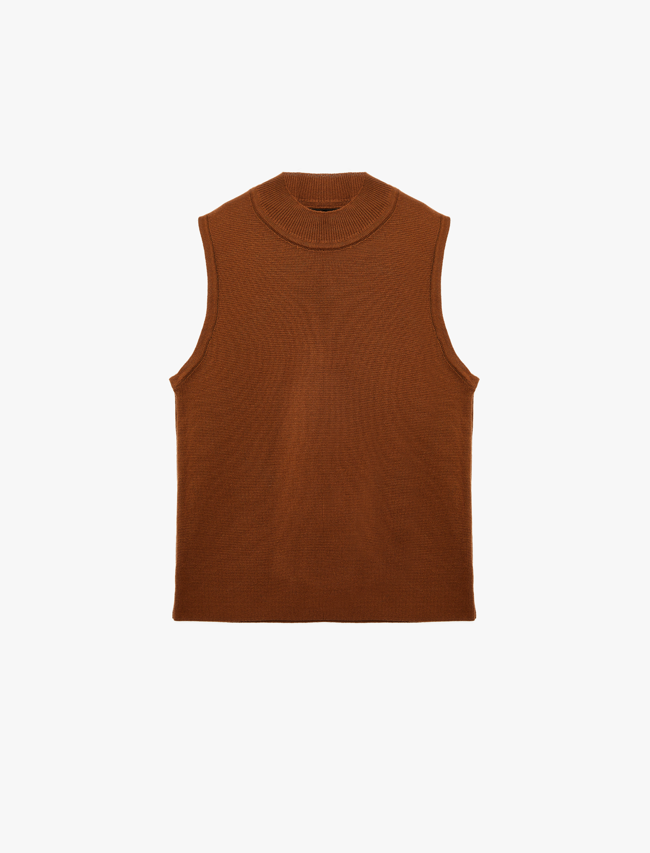   Dik Yaka Kolsuz Triko Bluz