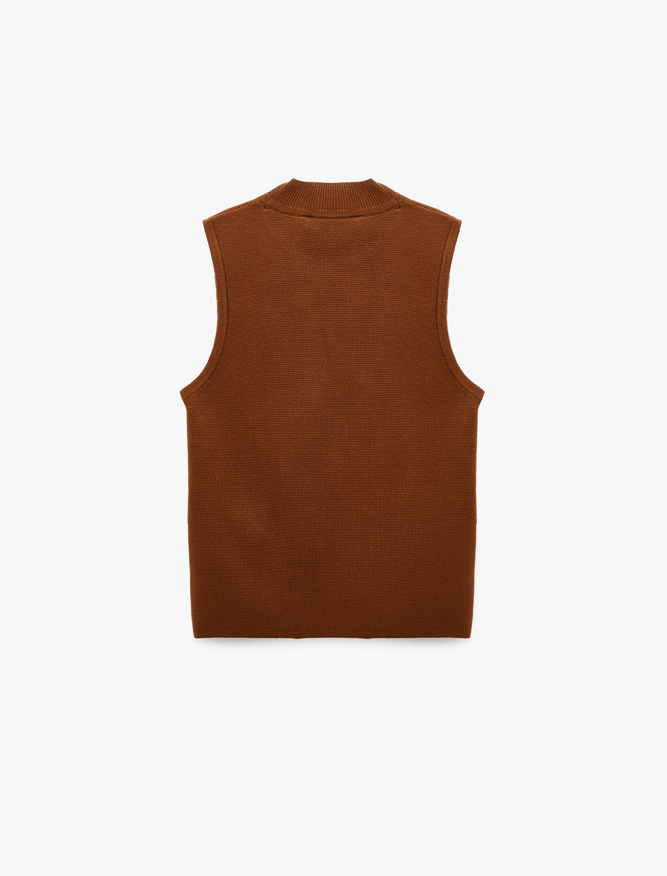   Dik Yaka Kolsuz Triko Bluz